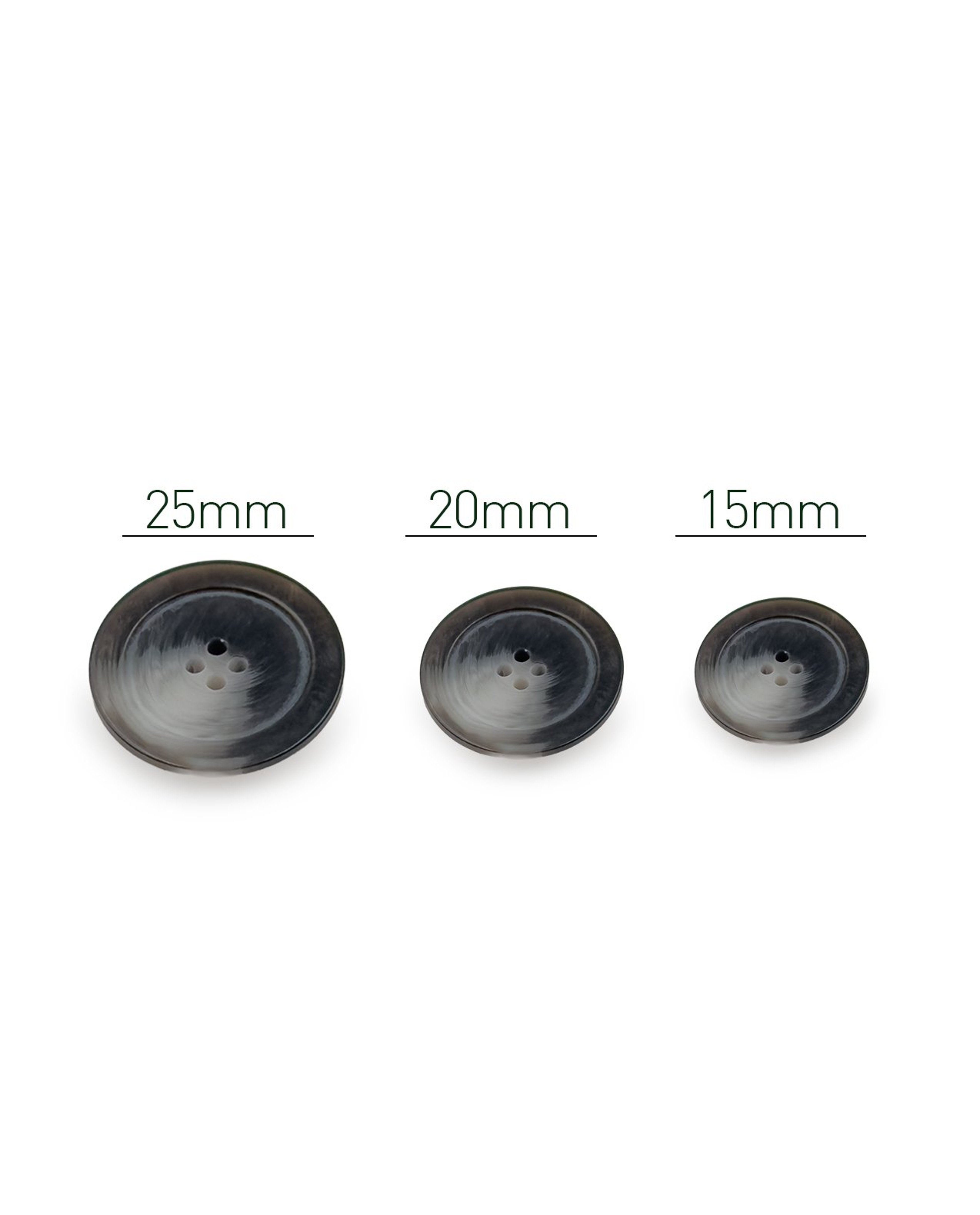 Lot De 5 Boutons En Imitation Corne