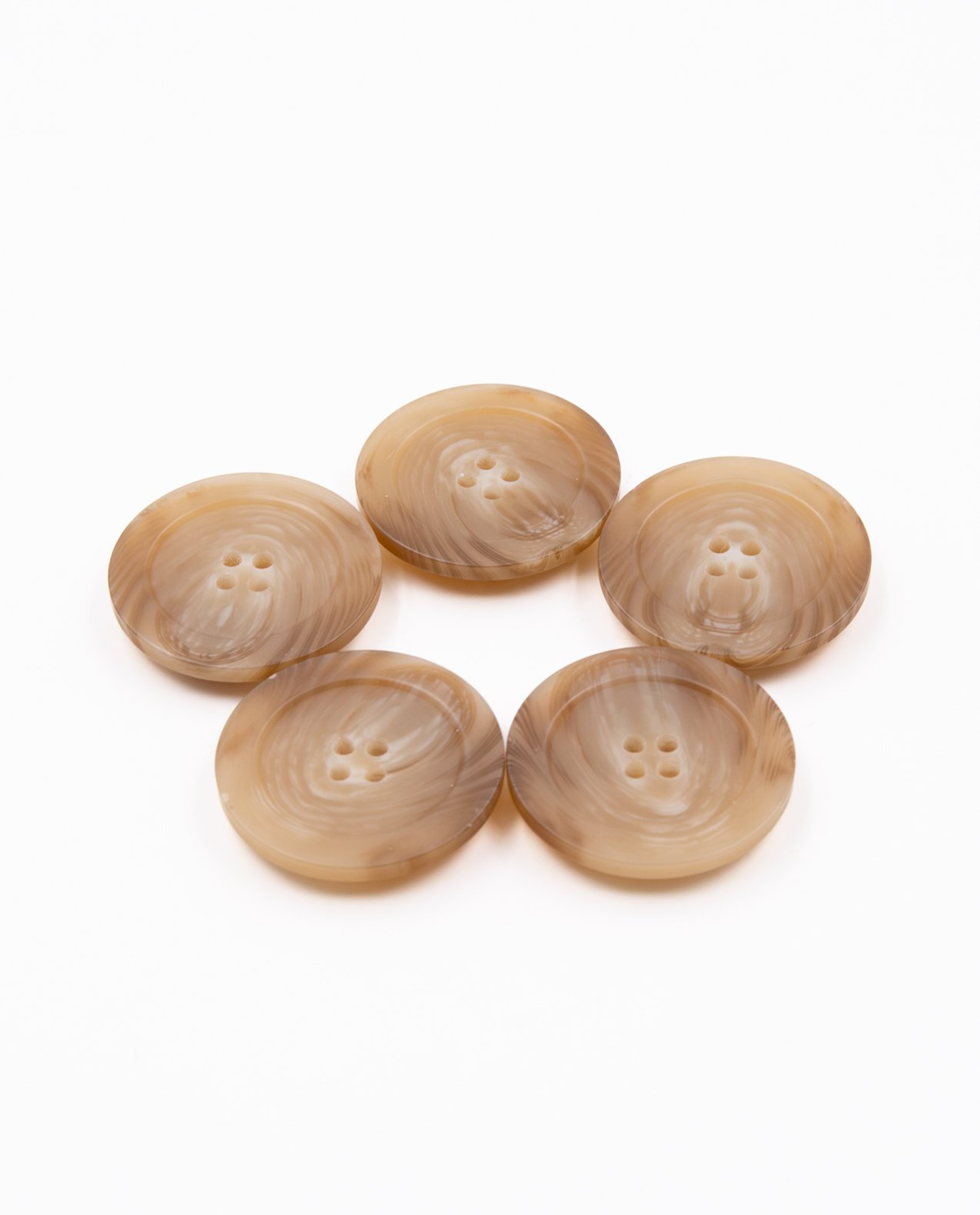 Lot De 5 Boutons En Imitation Corne
