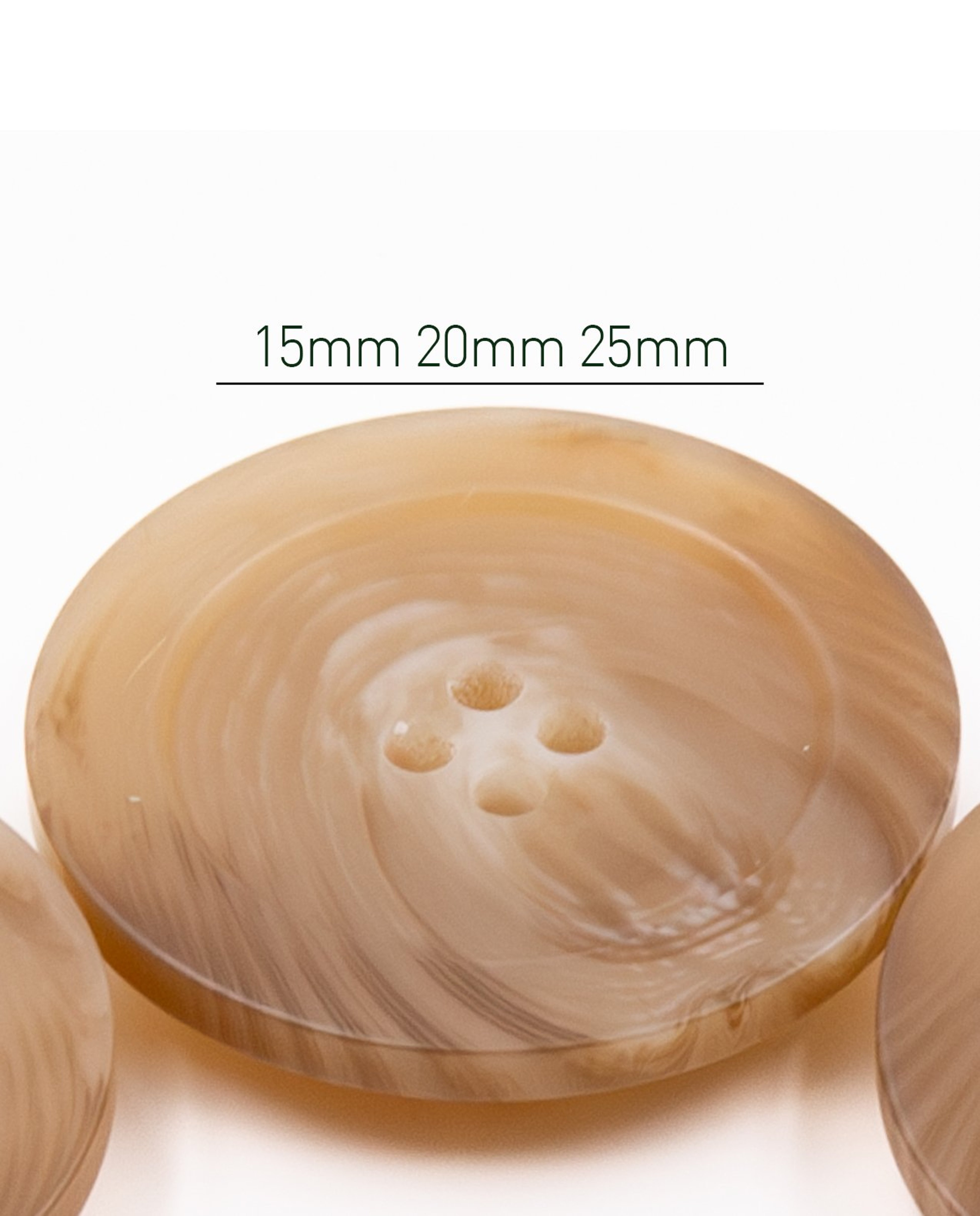 Lot De 5 Boutons En Imitation Corne