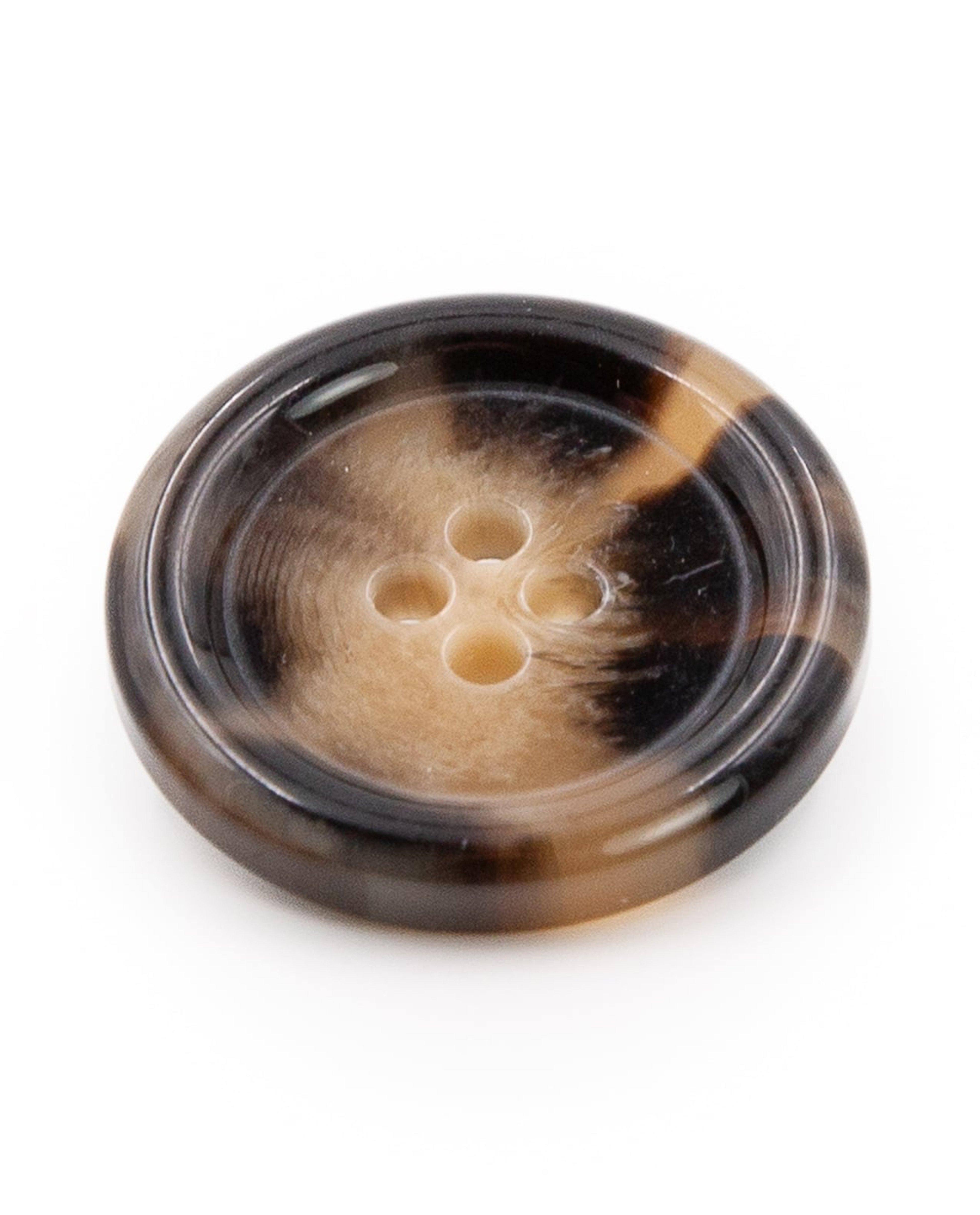 Lot De 5 Boutons Corne Brillant