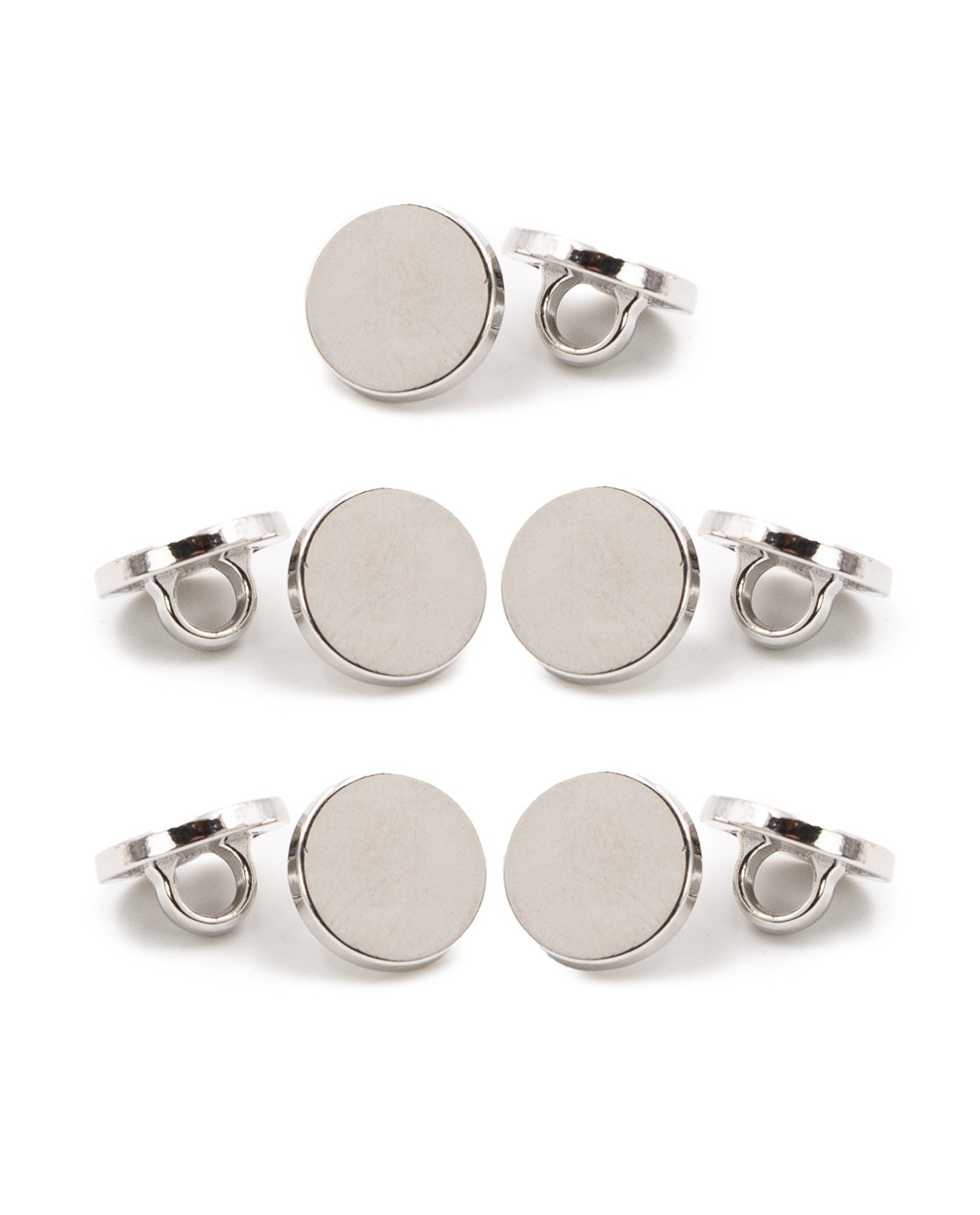 Lot De 5 Boutons Plat À Queue