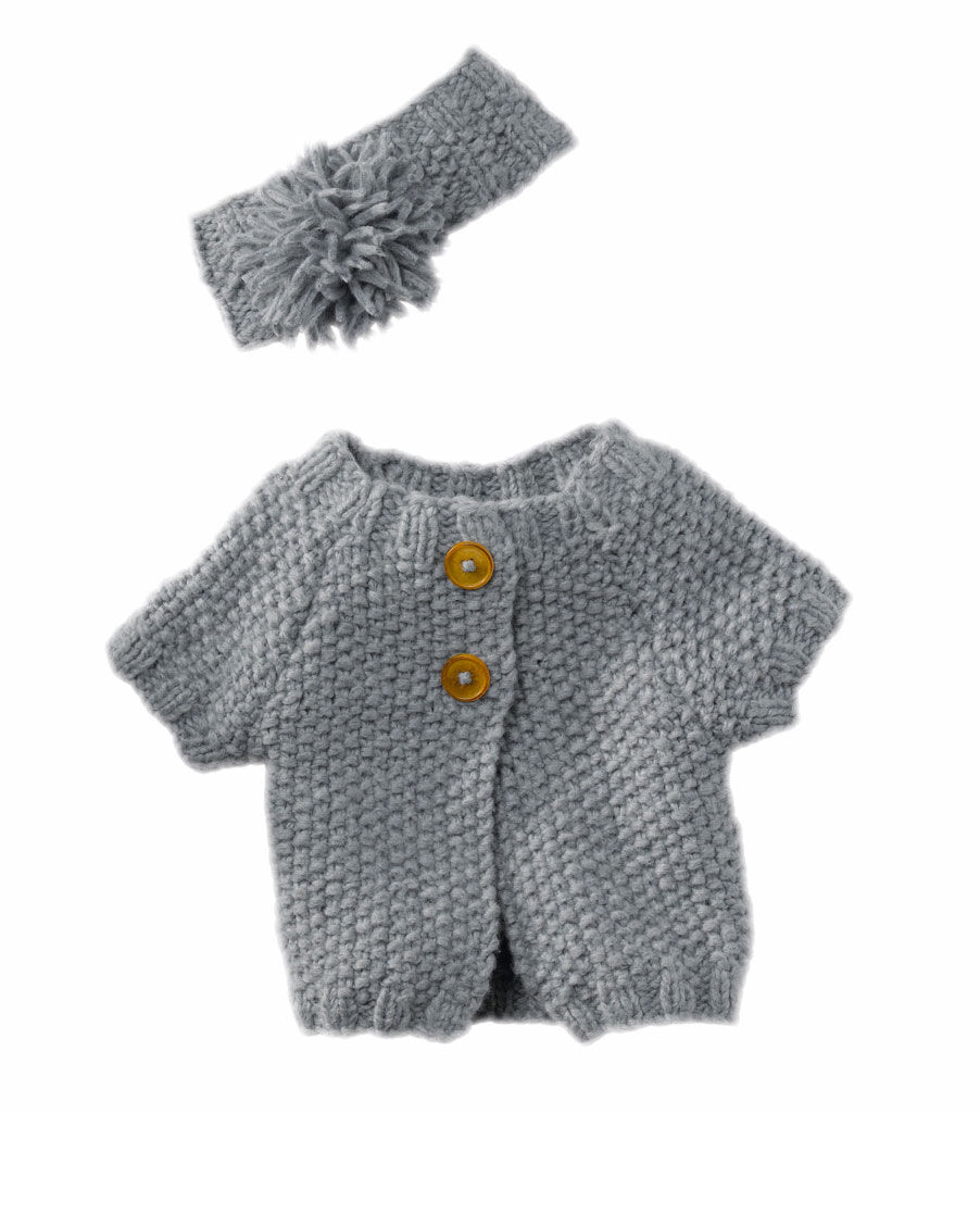 Short-sleeve cardigan pattern for girls