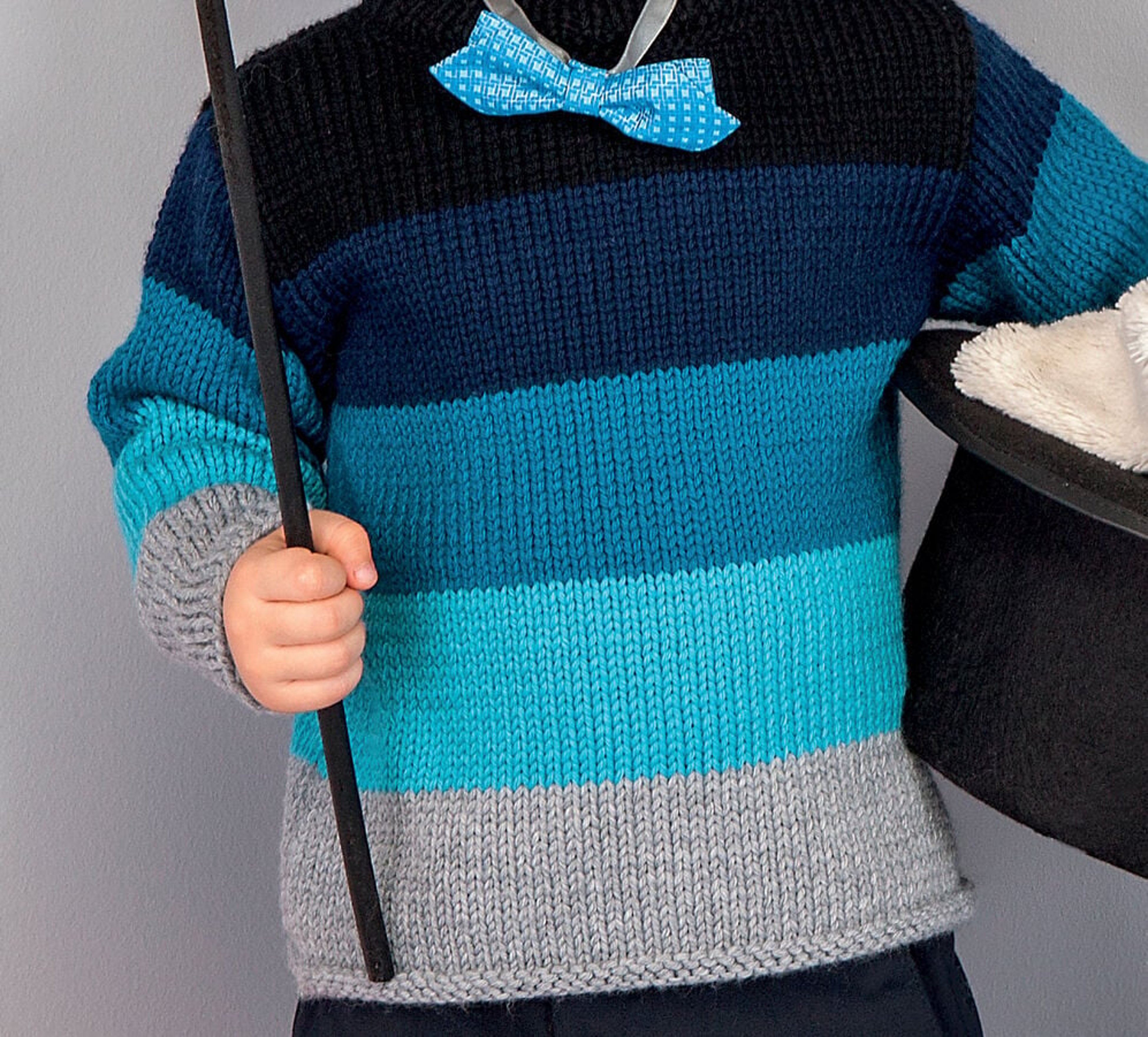 Striped Sweater Model for Children Partner 6