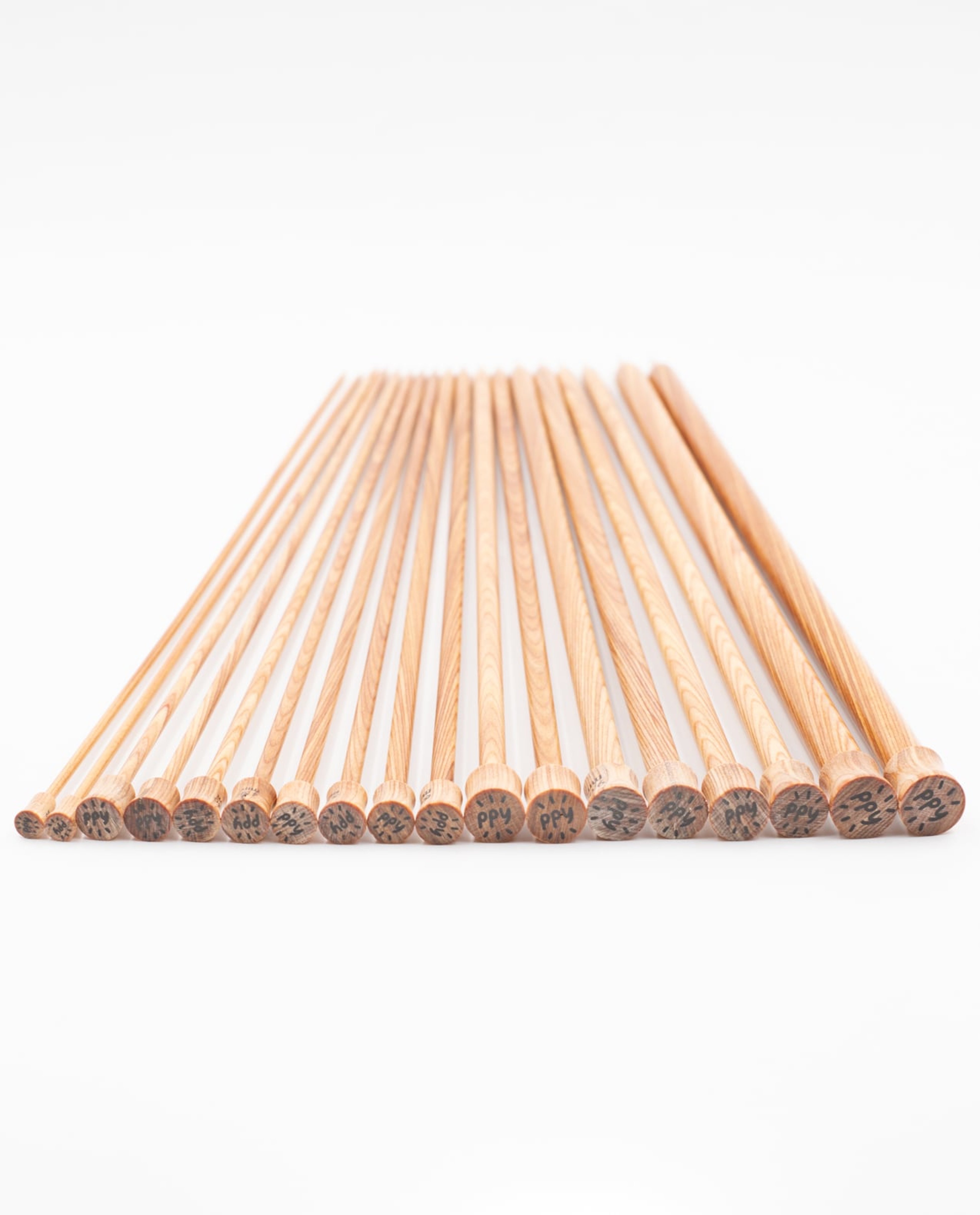 Aiguilles Droites 40 Cm Bois Natural