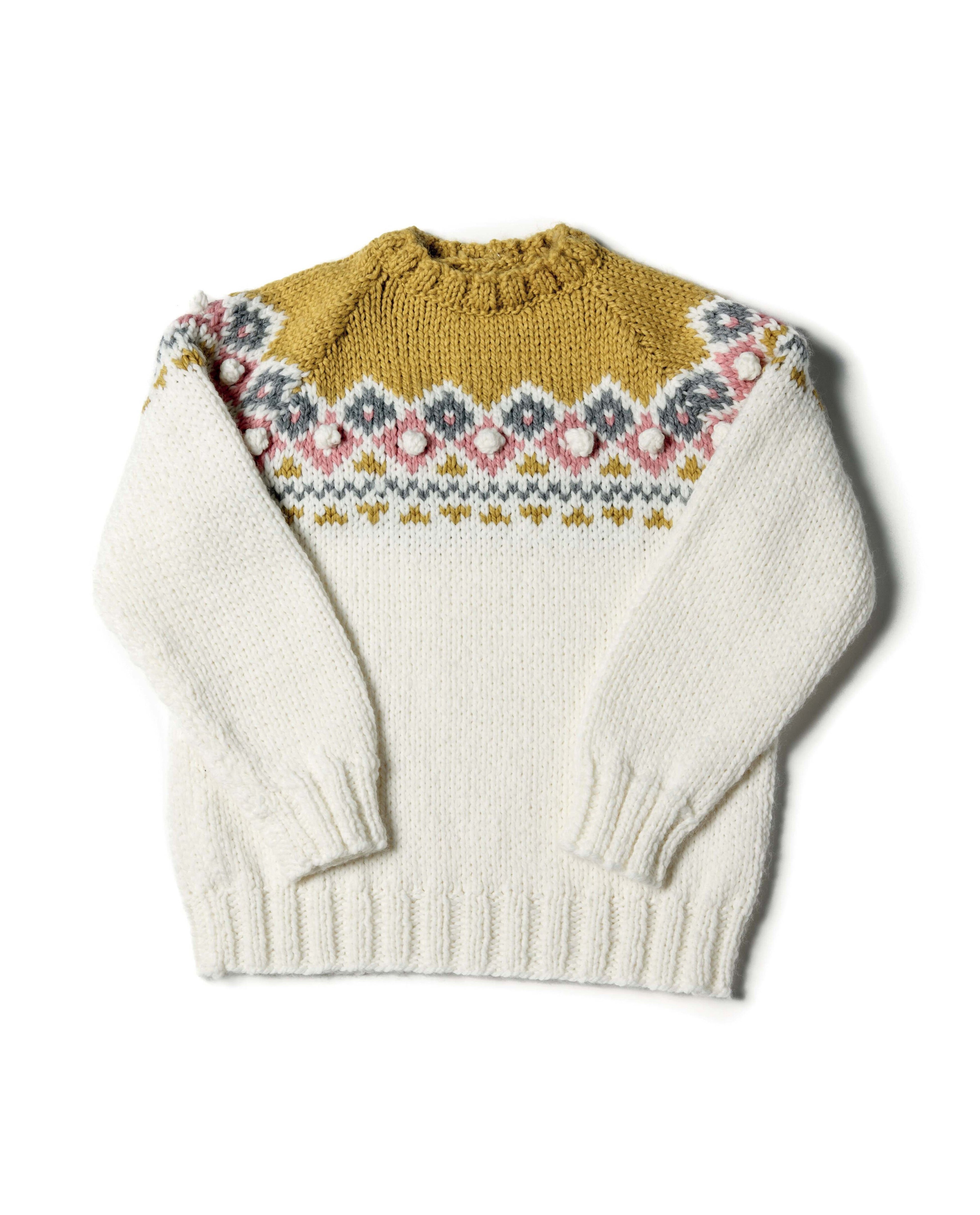 Norwegian Girl's Jacquard Sweater Pattern