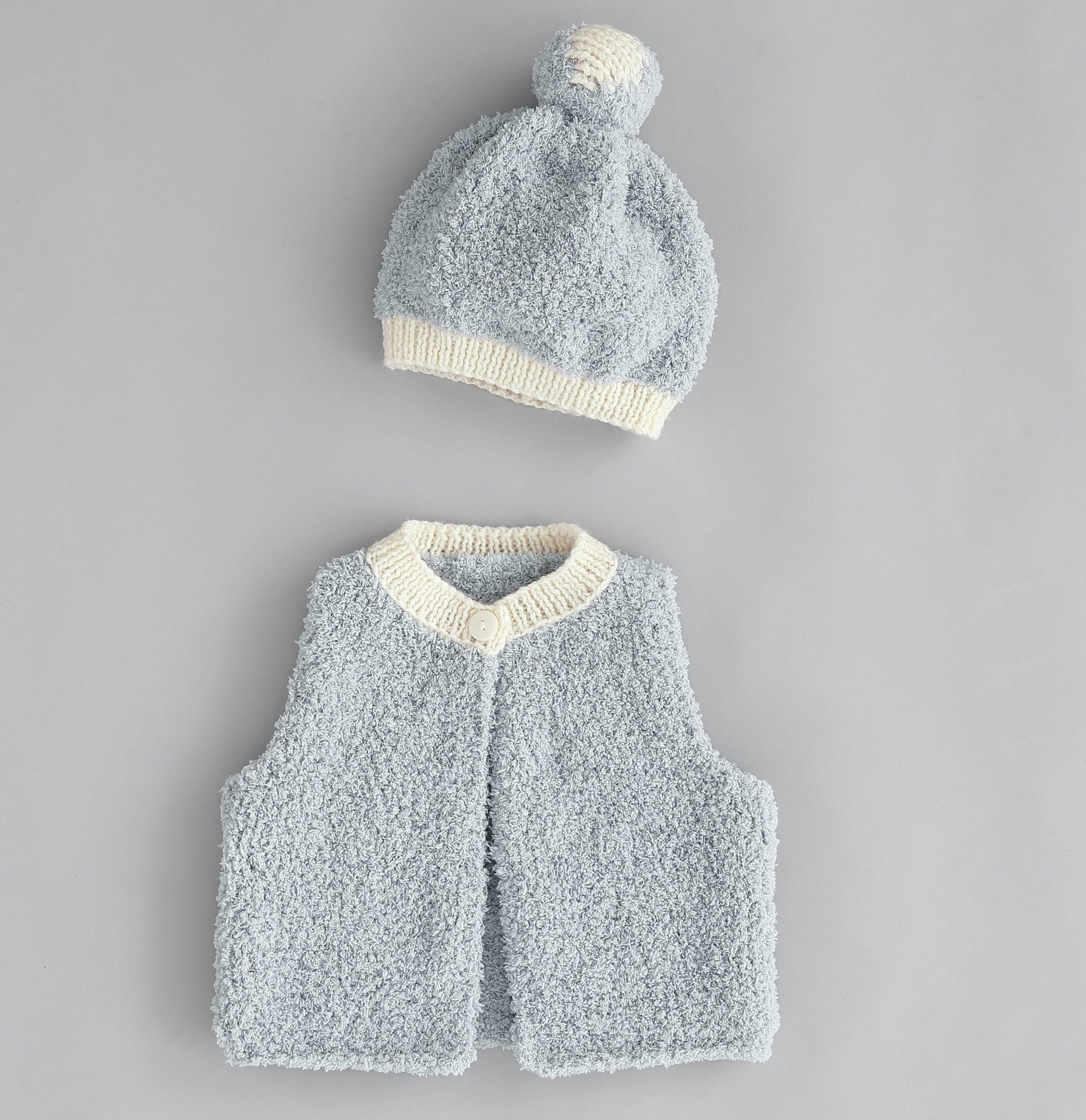 Modèle Bonnet Layette P.douce Givre