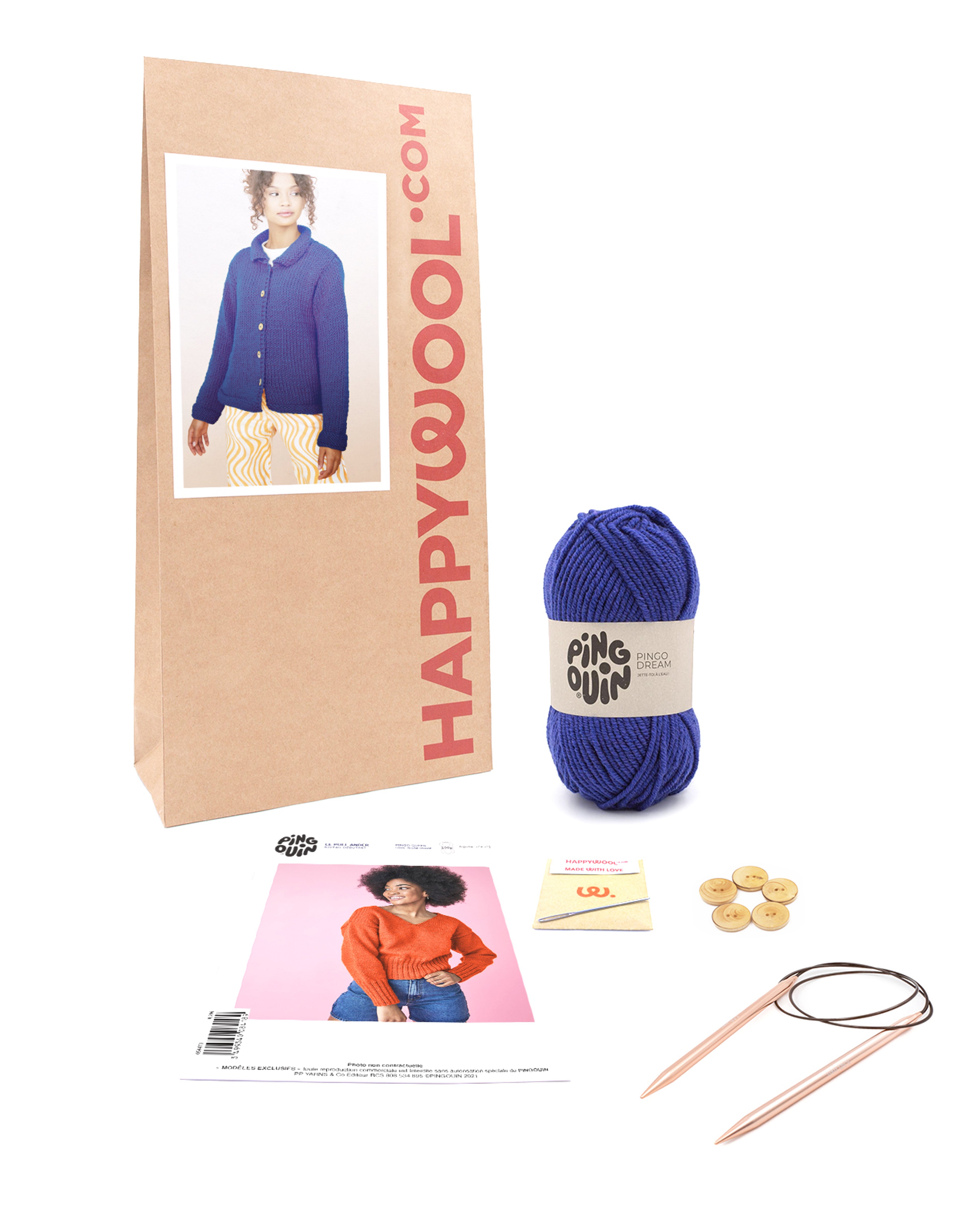 Kit Tricot Veste Femme Big