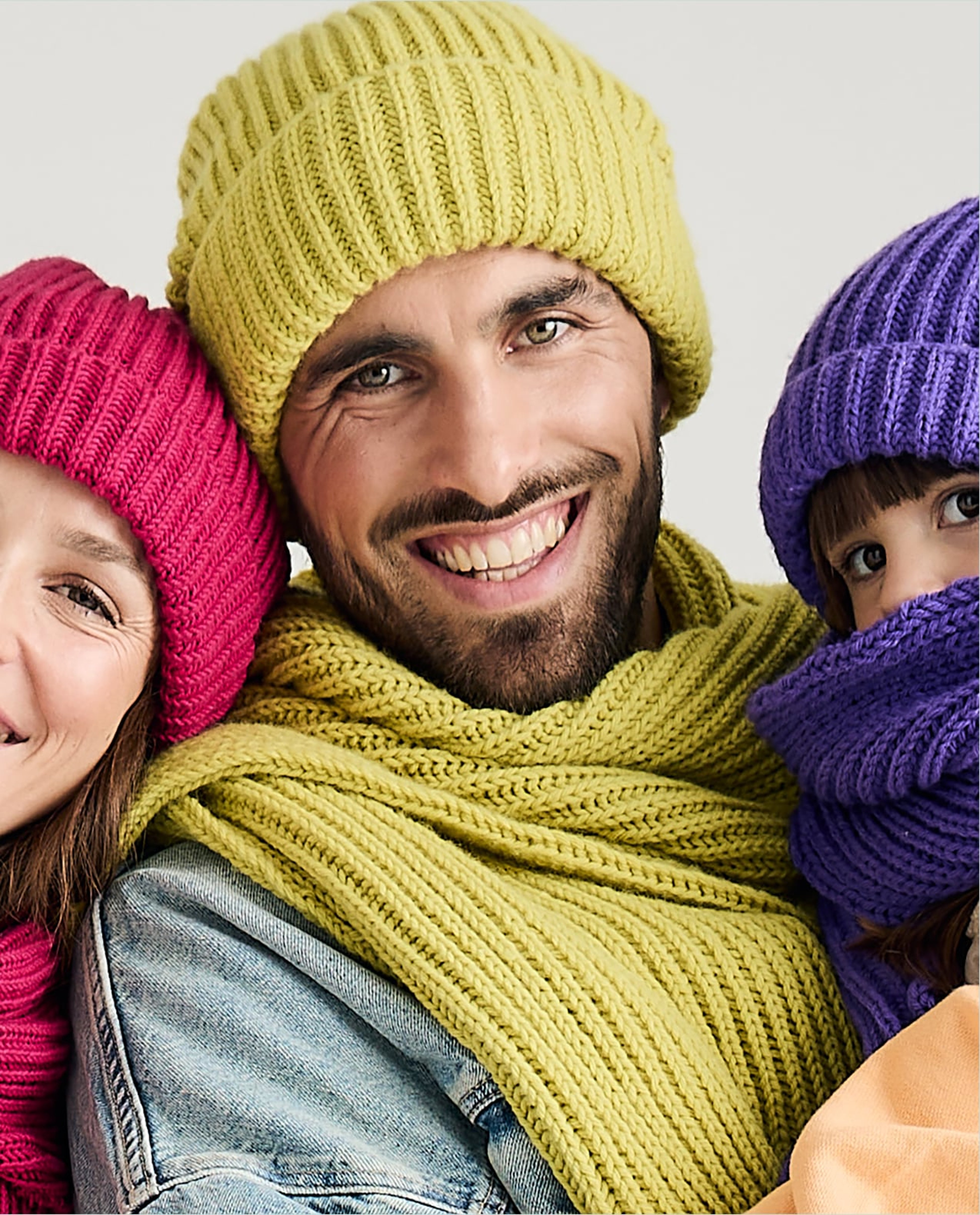 Diego Wool Scarf and Hat Knitting Kit