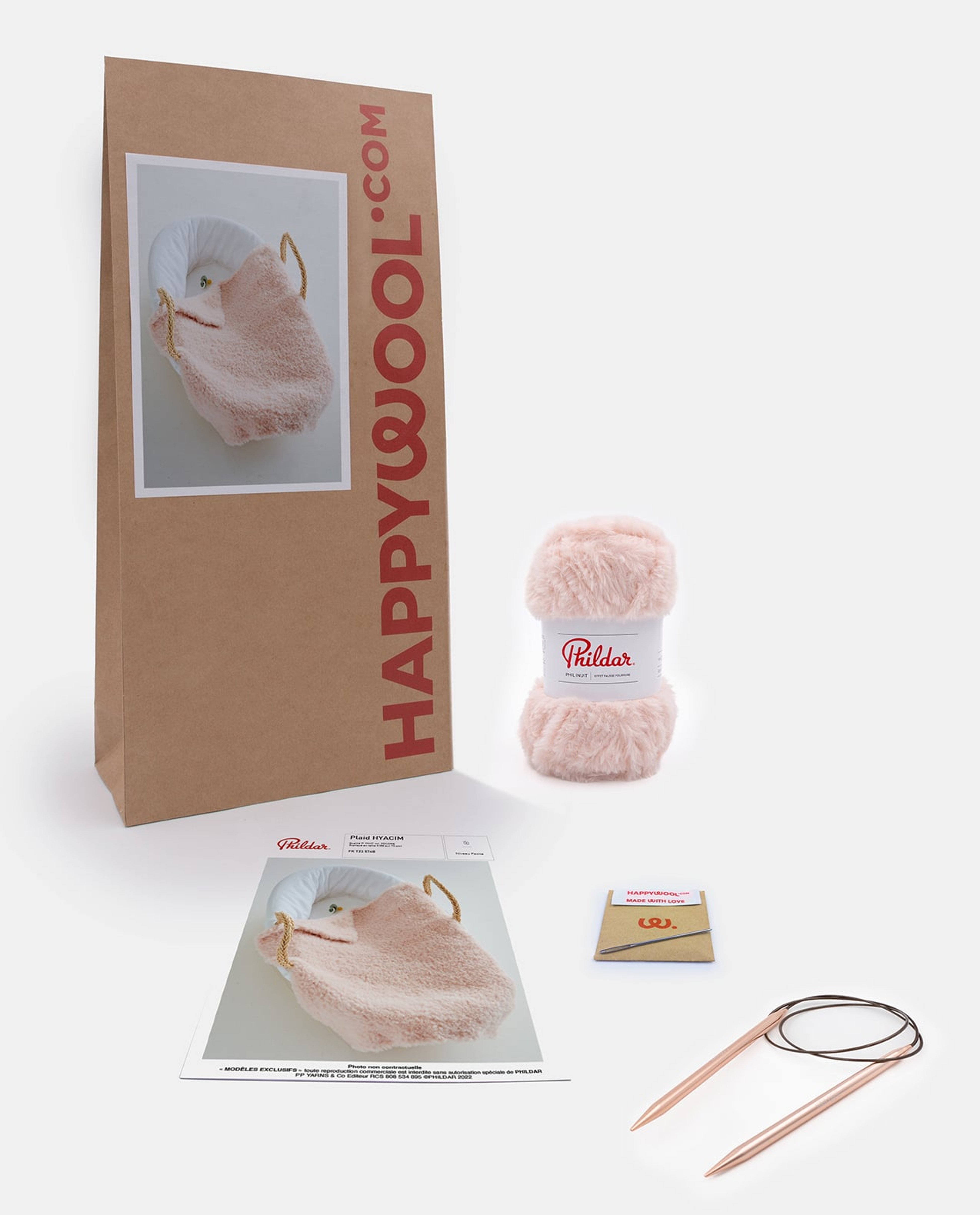 Kit Tricot Plaid Taille S Yacim