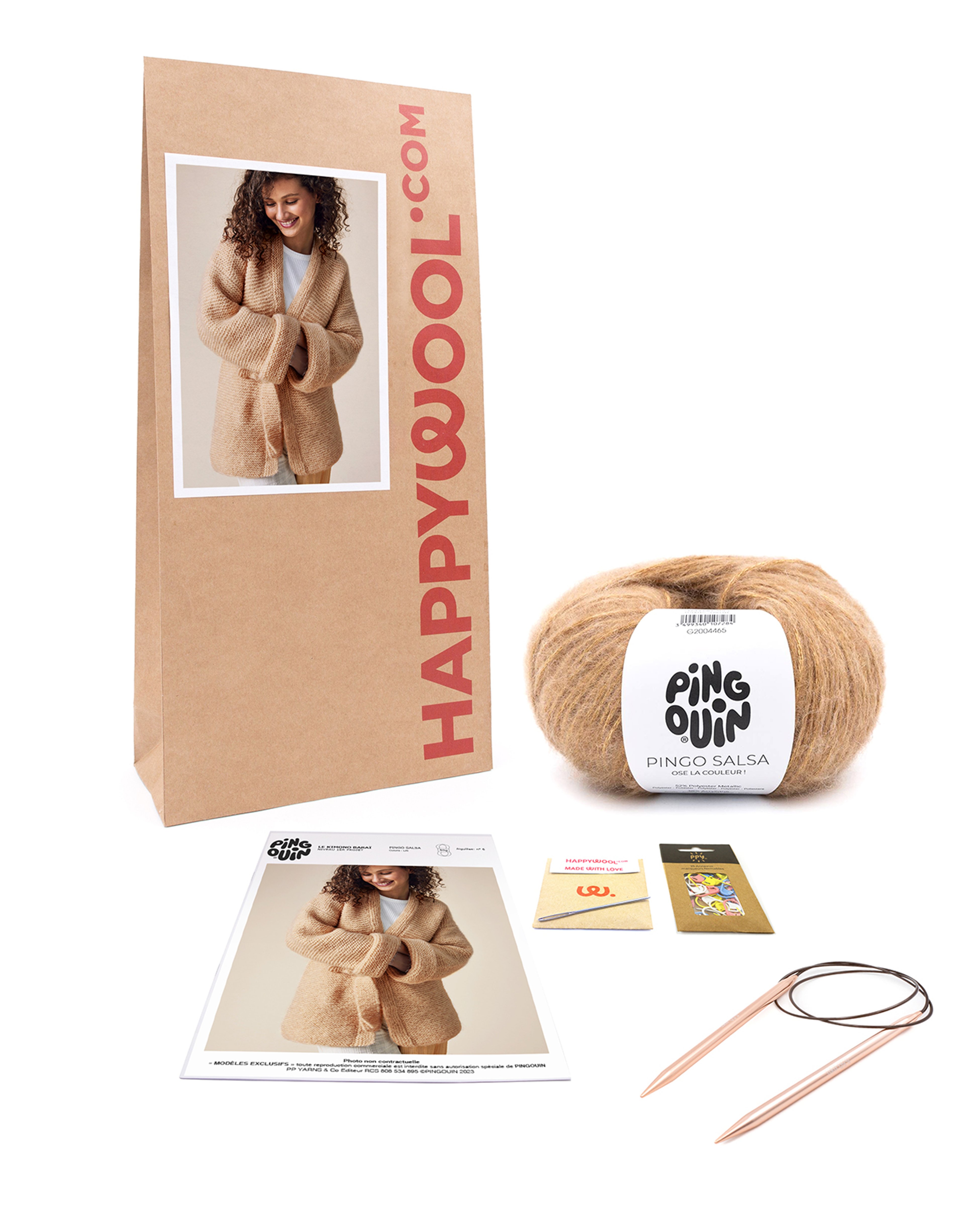 Kit Tricot Premier Projet Kimono Barai