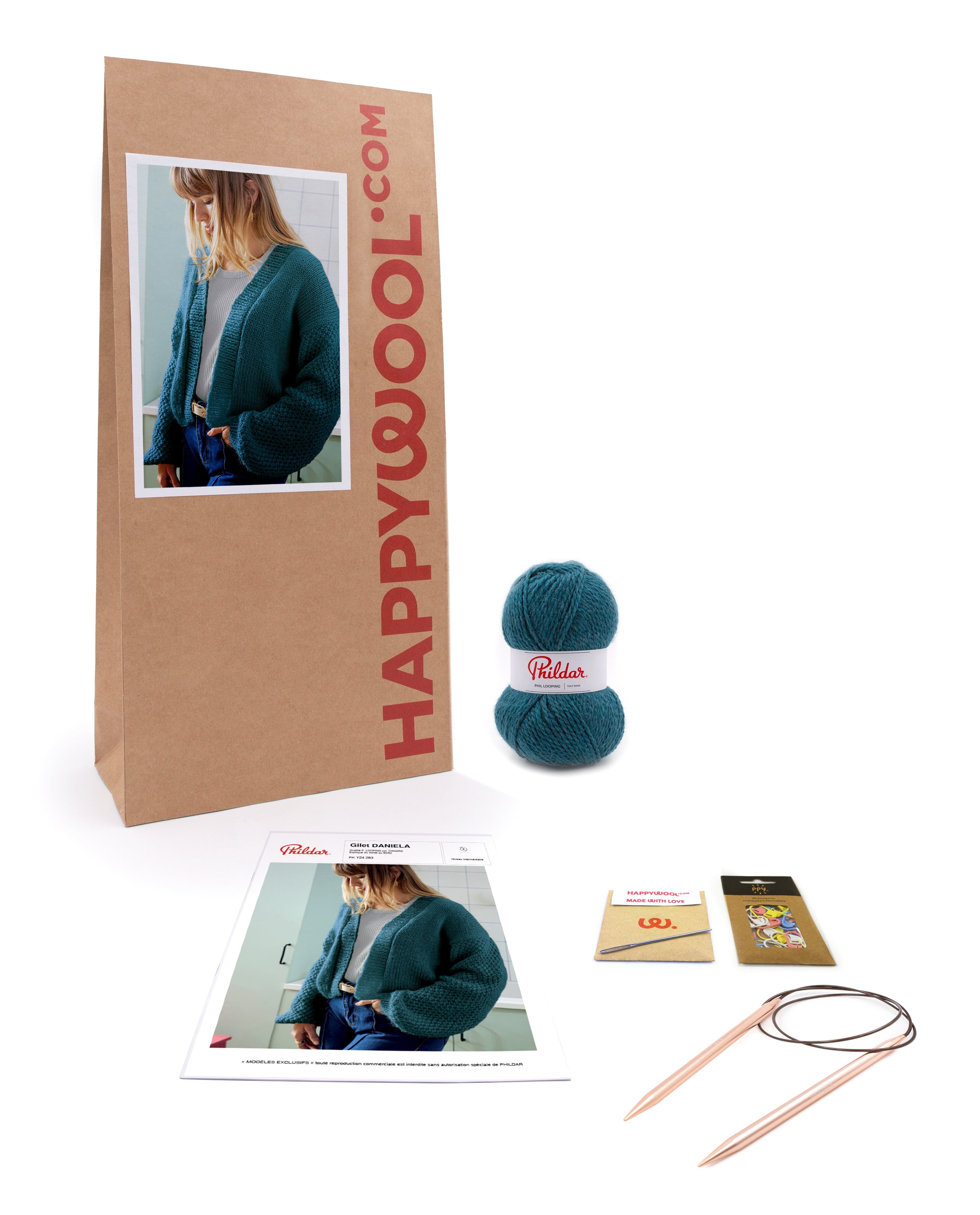 Kit Tricot Gilet Femme Daniela