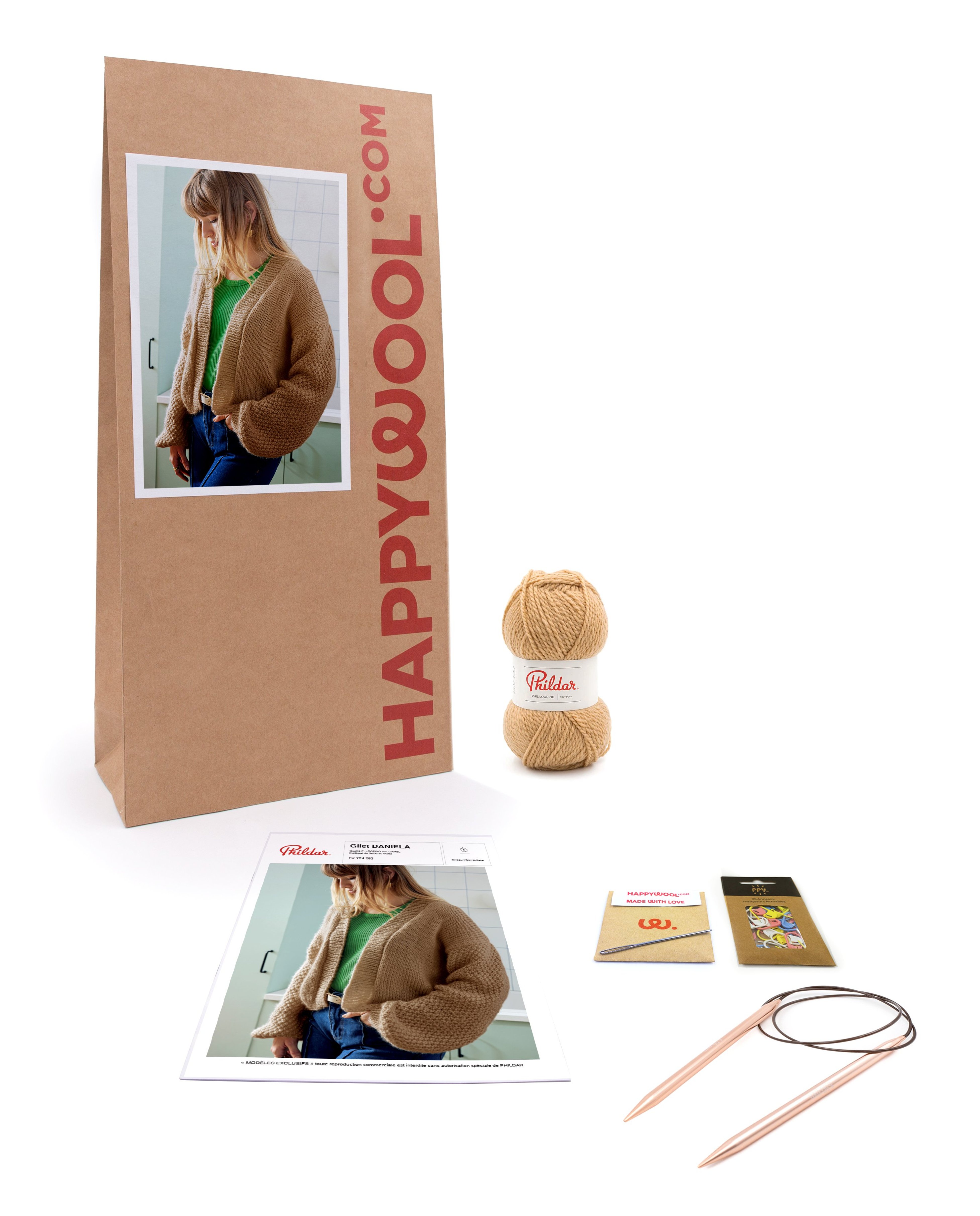 Kit Tricot Gilet Femme Daniela