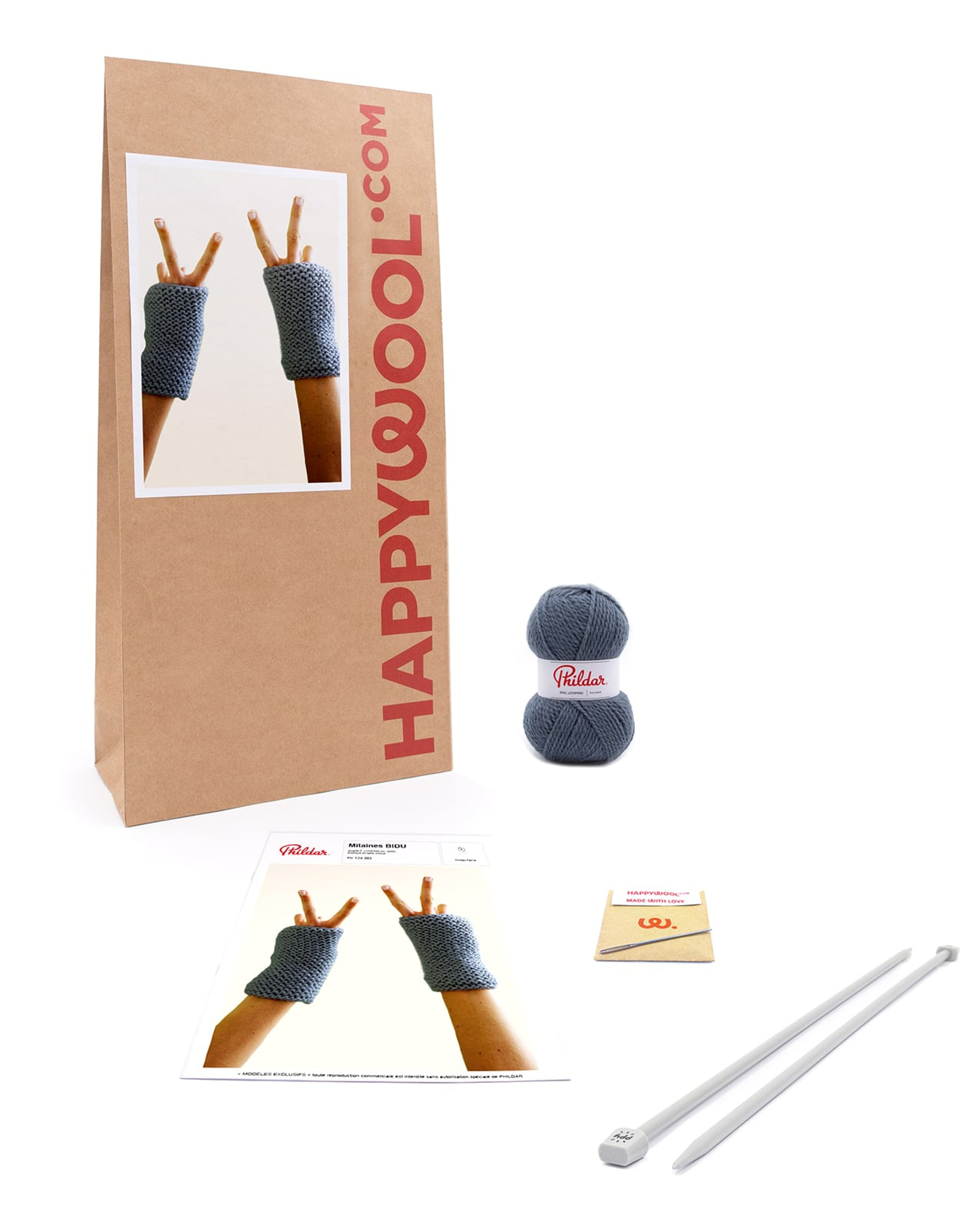 Kit Tricot Mitaines (x2) Bidu 1er Projet