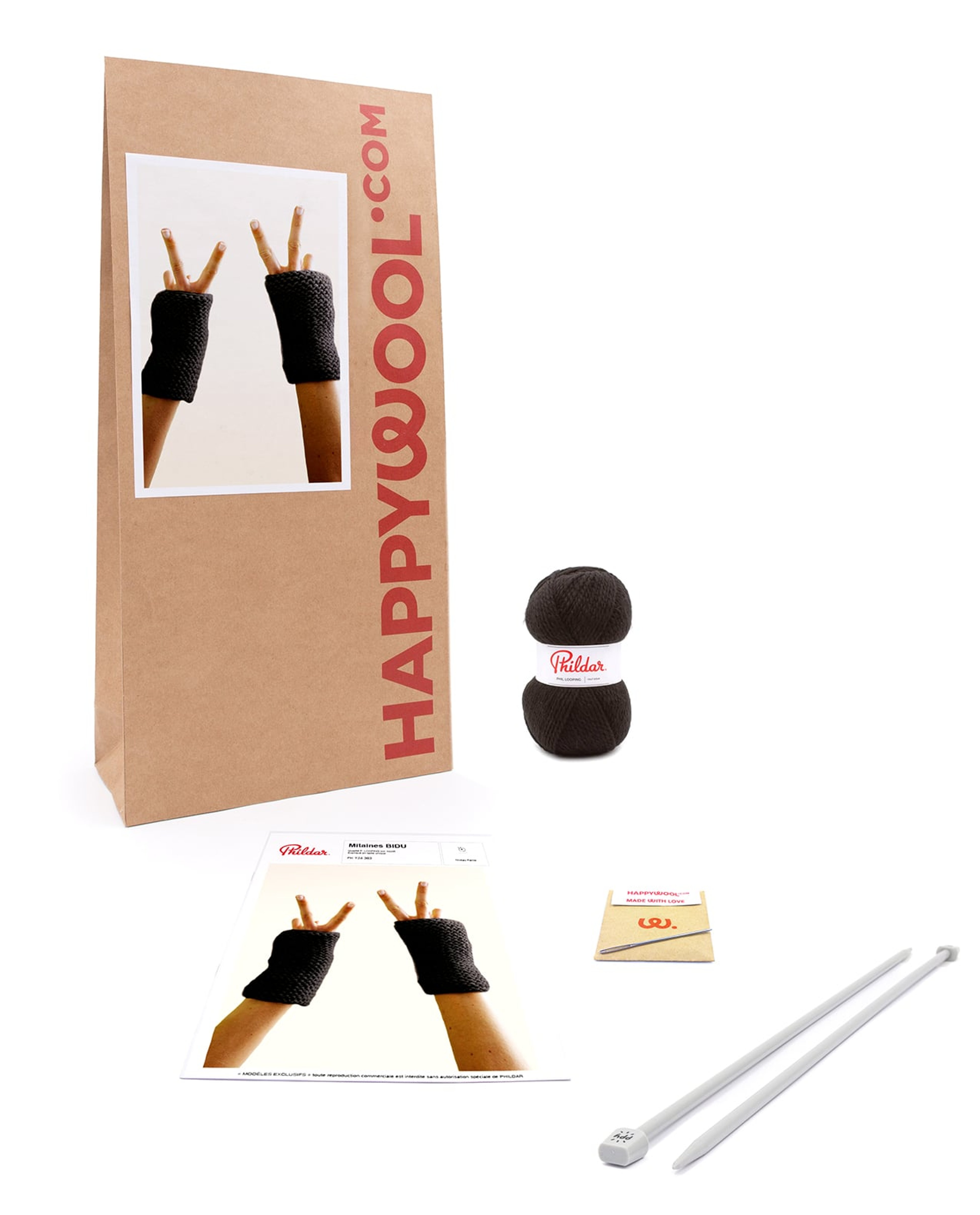 Kit Tricot Mitaines (x2) Bidu 1er Projet