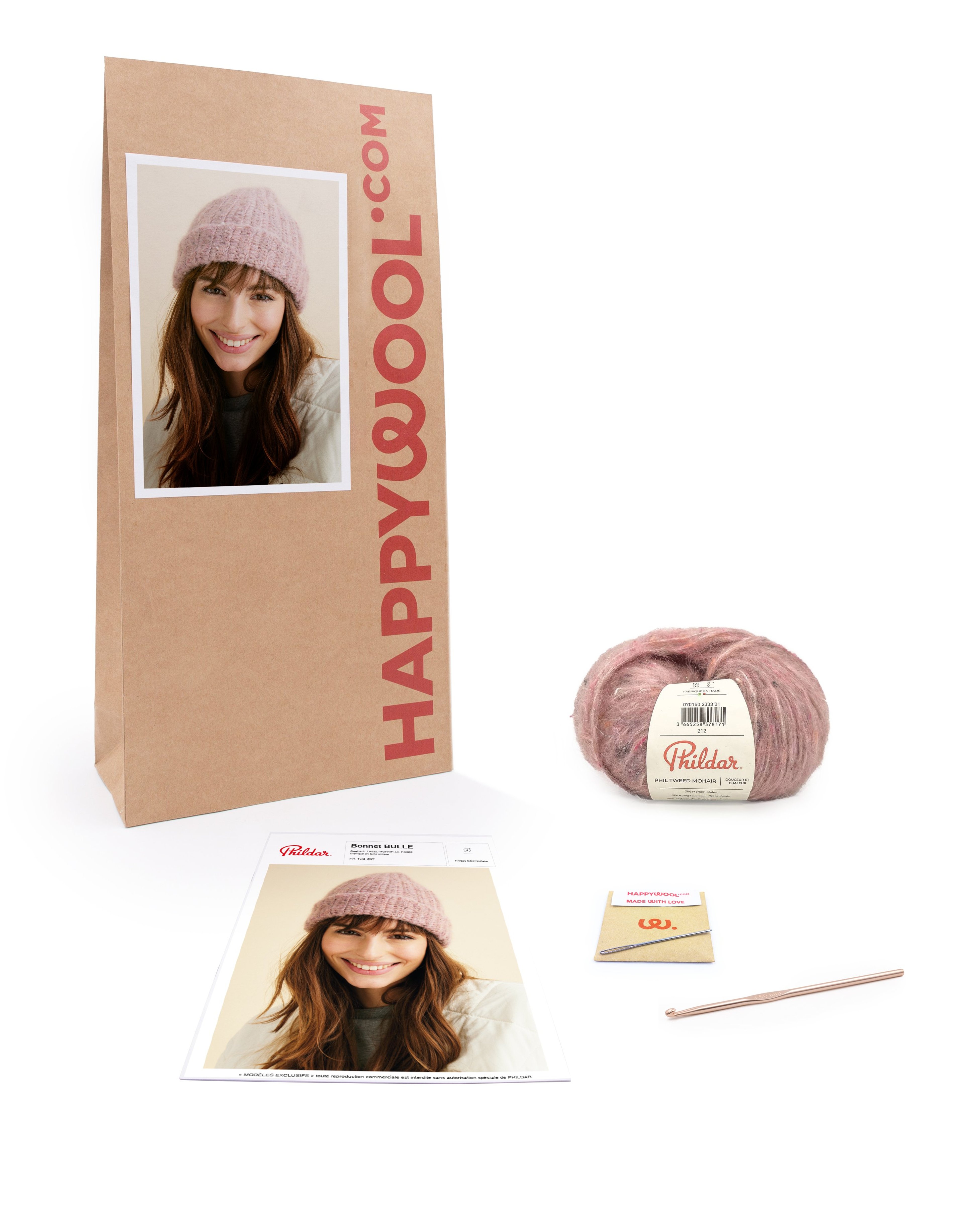 Kit Crochet Bonnet A Cotes Bulle