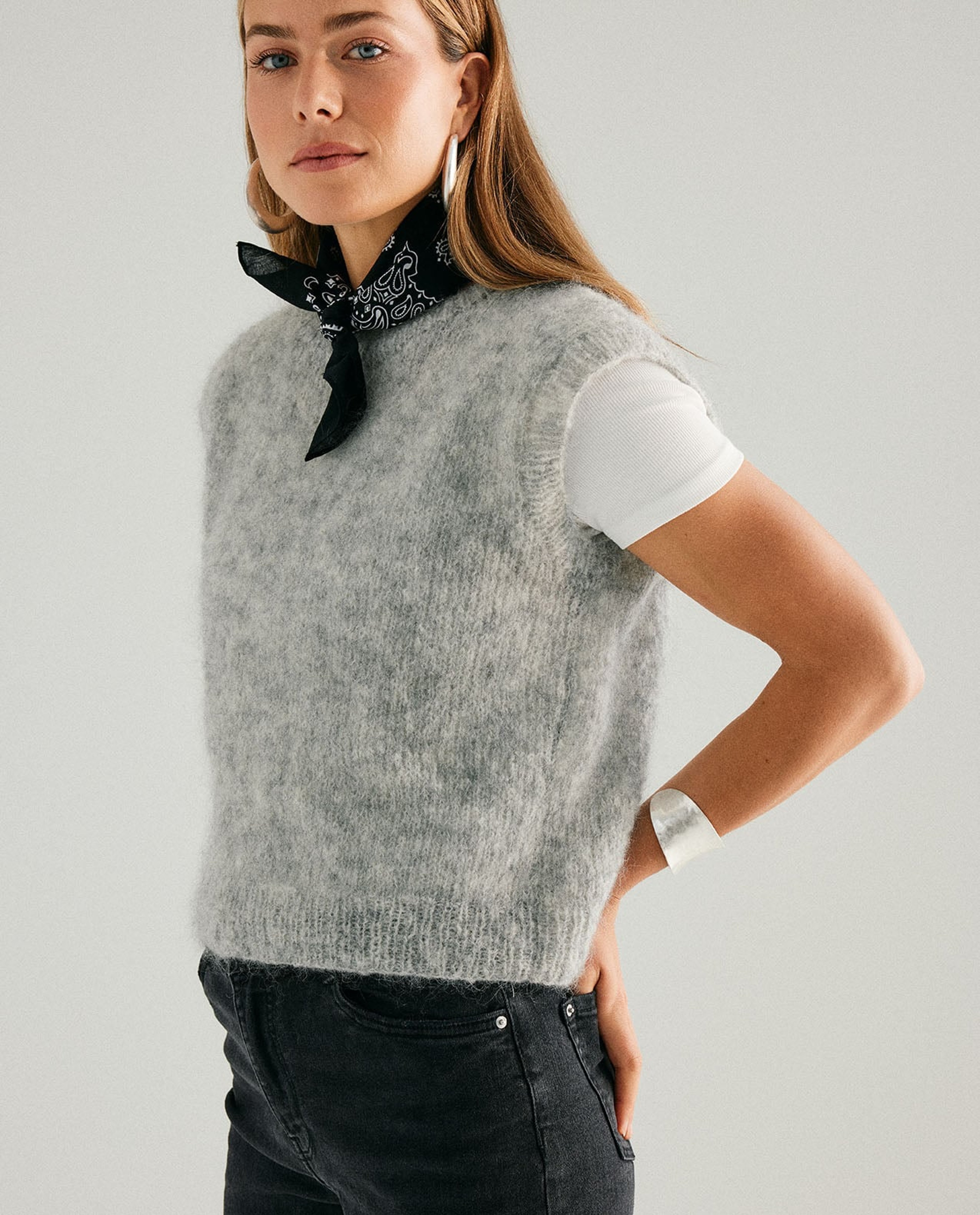 Kit Tricot Pull Sans Manches Léontine