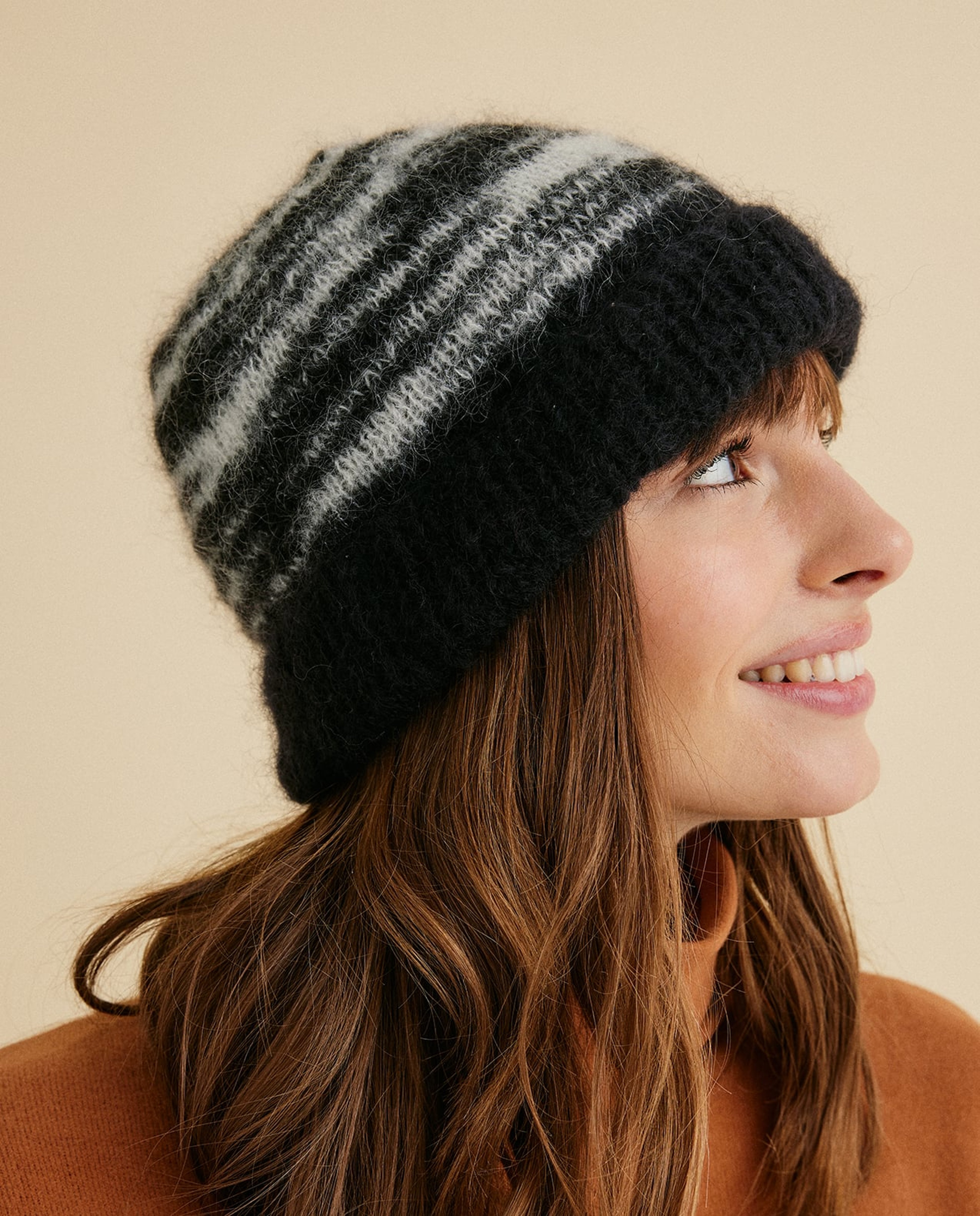 Kit Tricot Bonnet Femme Félin