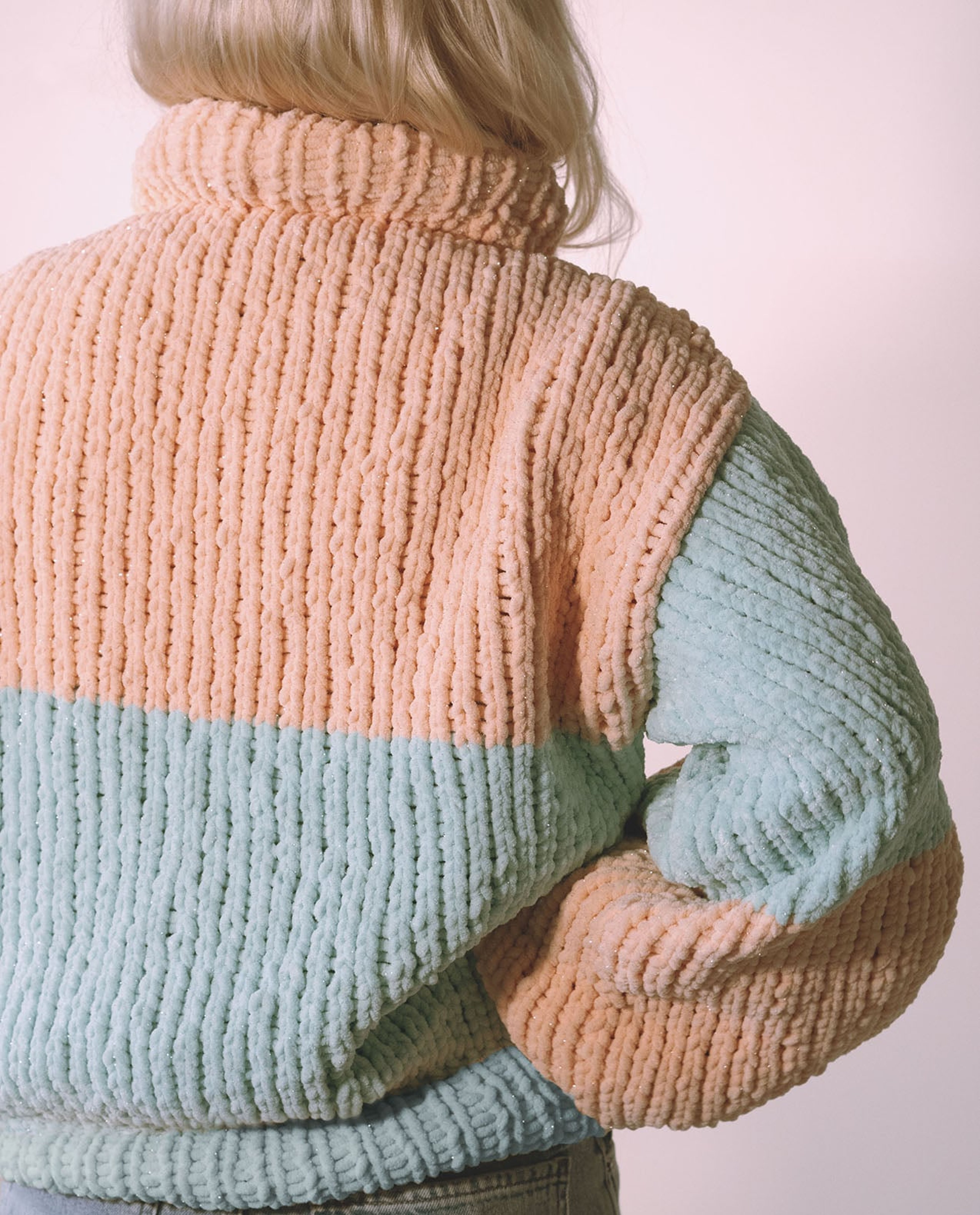 Kit Tricot Pull Bubble Gum By @emy_ltr