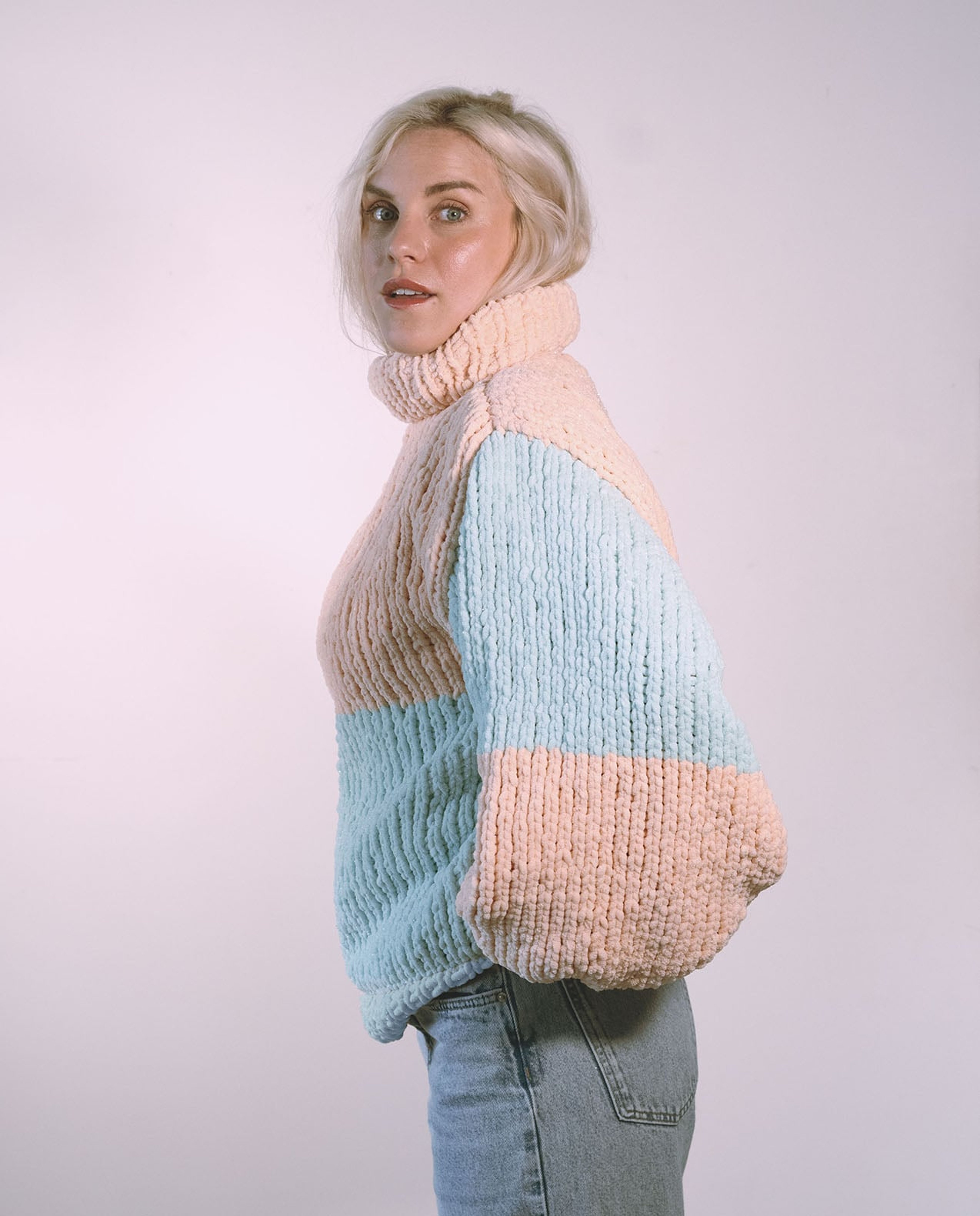 Kit Tricot Pull Bubble Gum By @emy_ltr