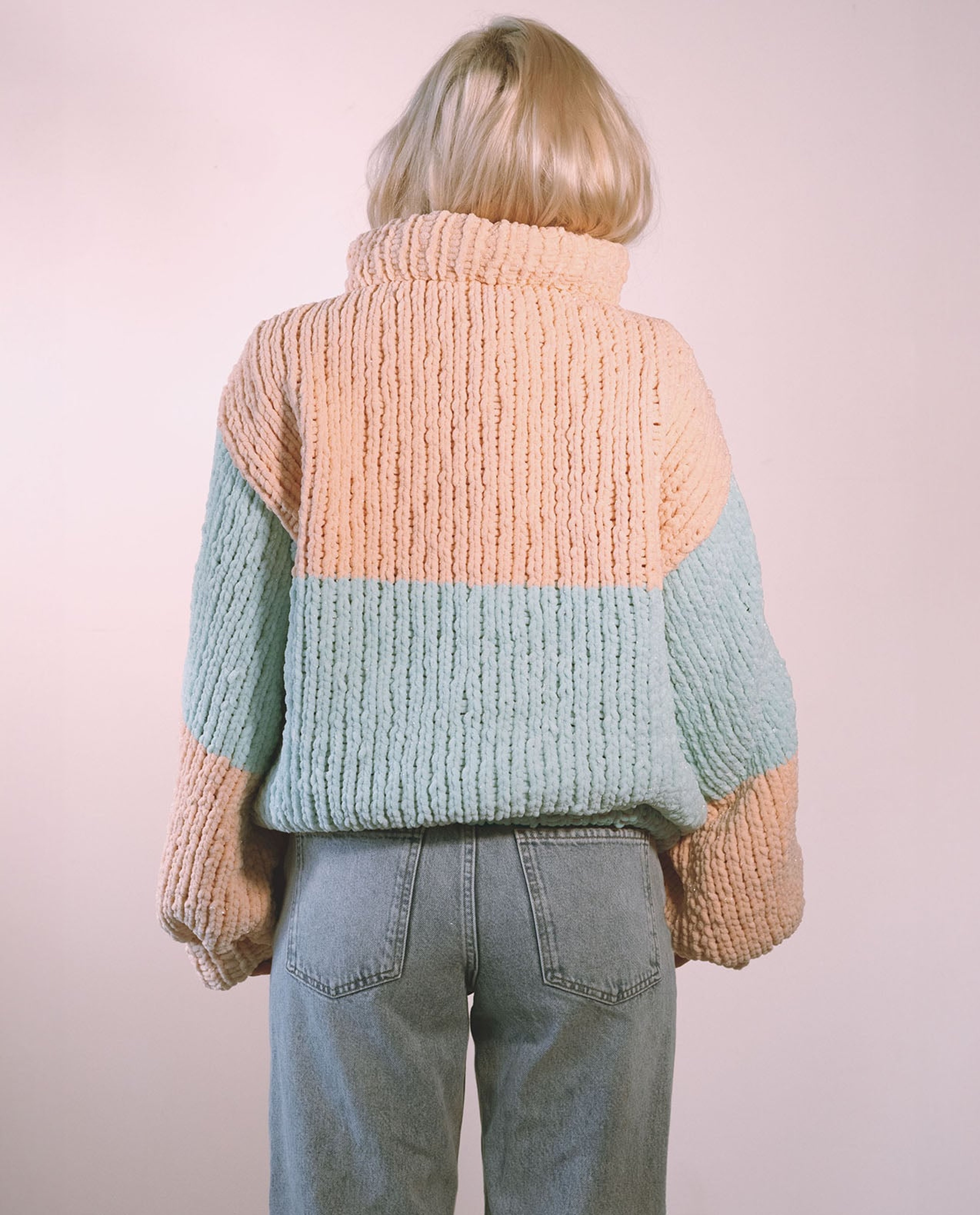 Kit Tricot Pull Bubble Gum By @emy_ltr