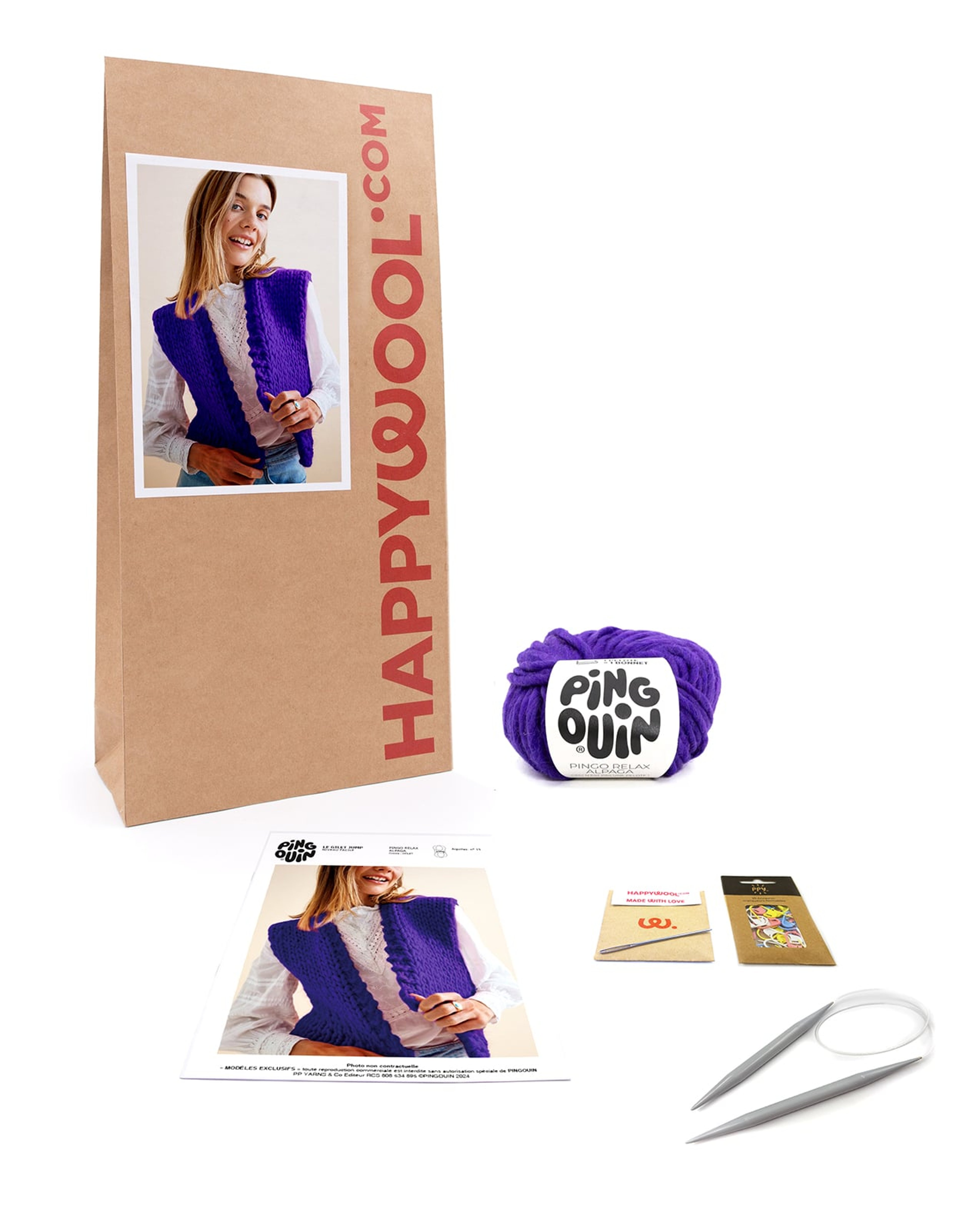 Kit Tricot Gilet Femme Jump