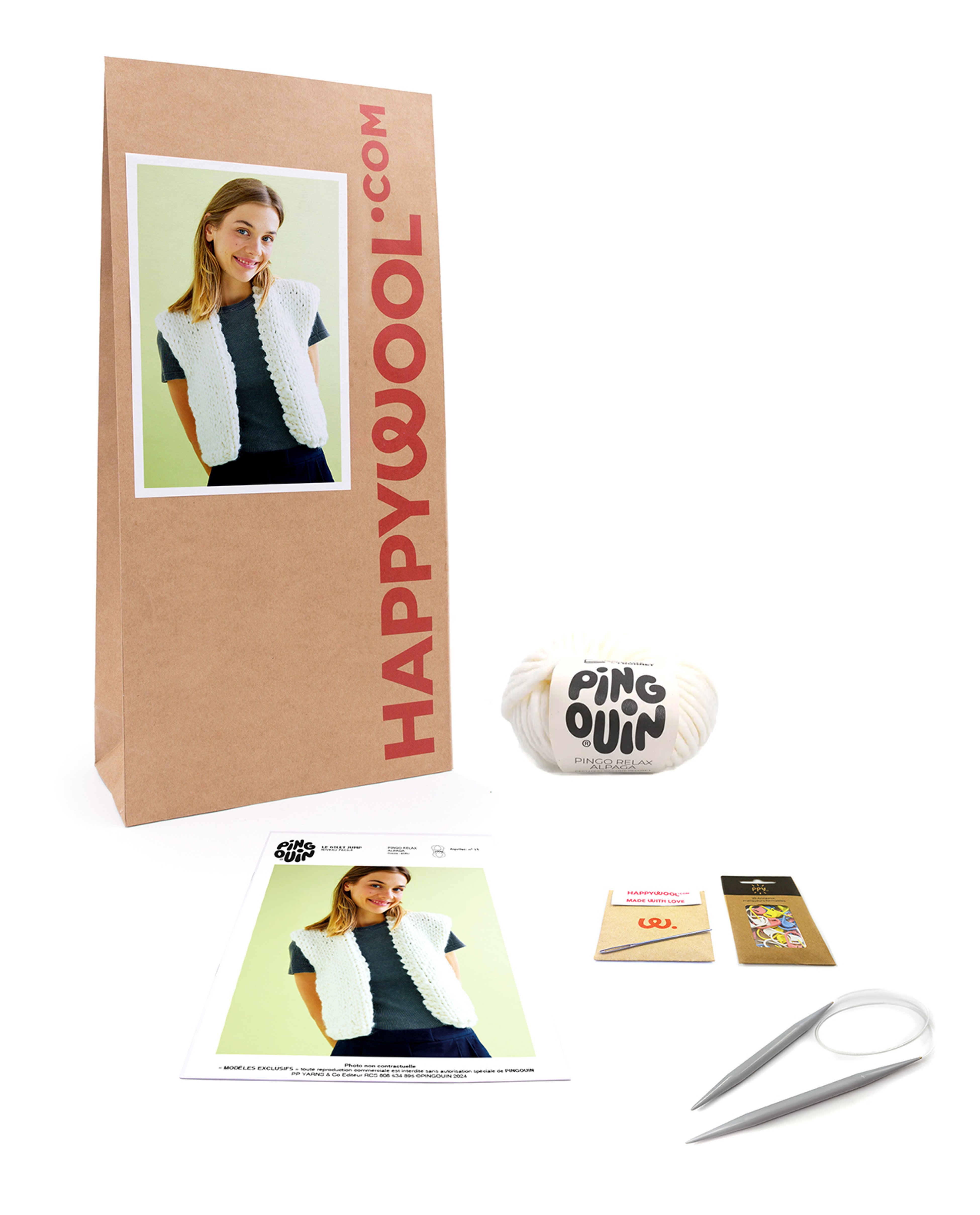 Kit Tricot Gilet Femme Jump