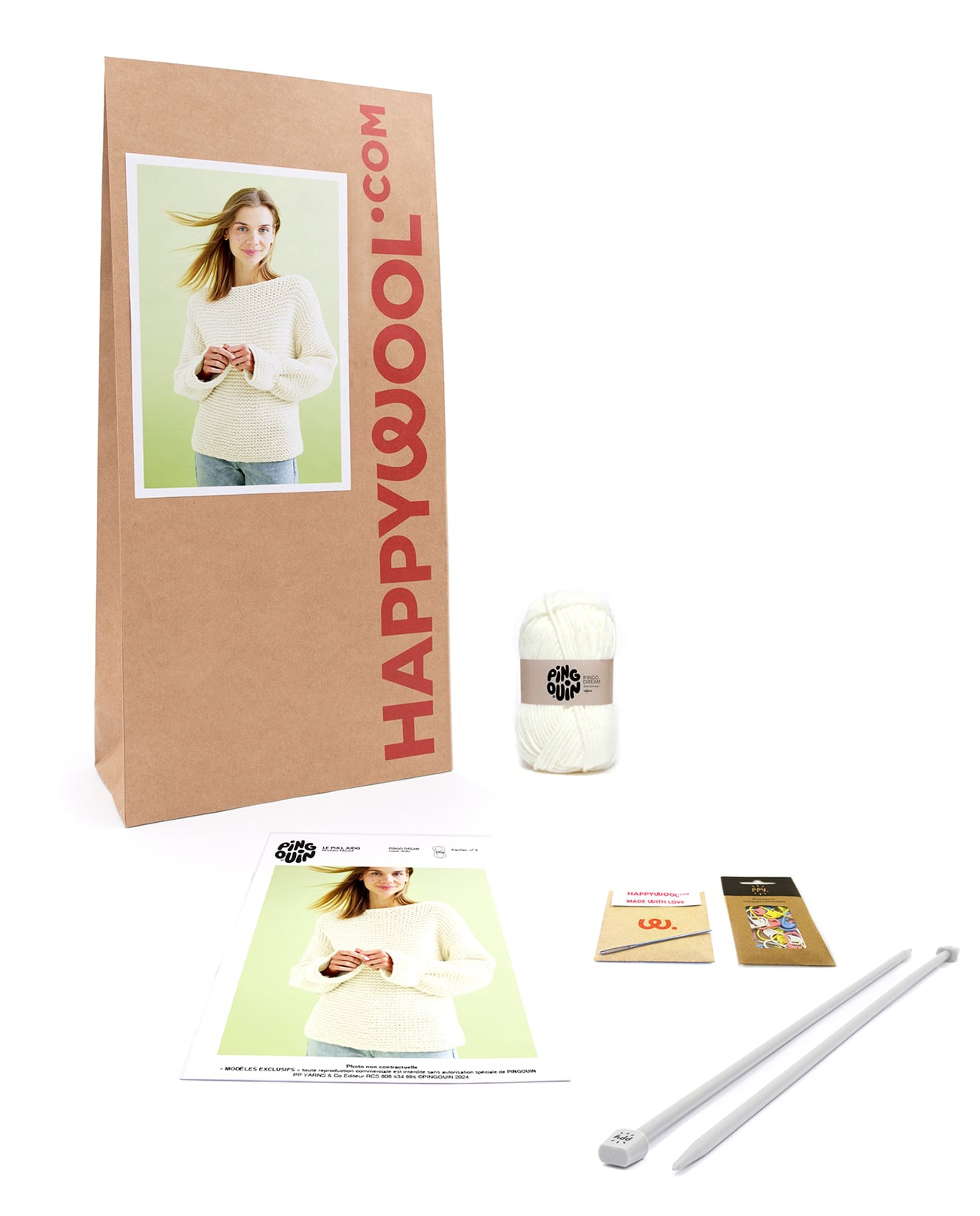 Kit Tricot Pull Femme Judo