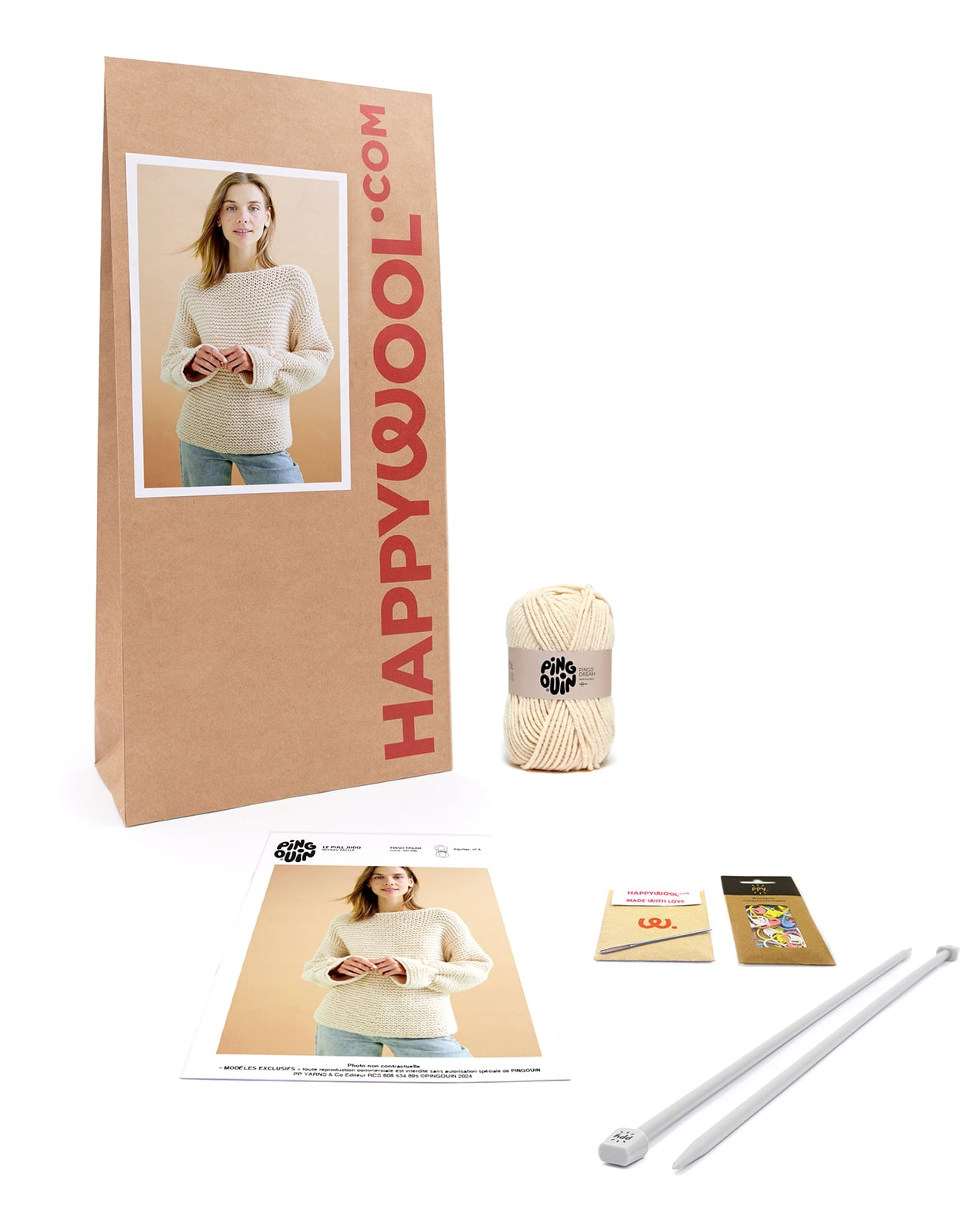 Kit Tricot Pull Femme Judo