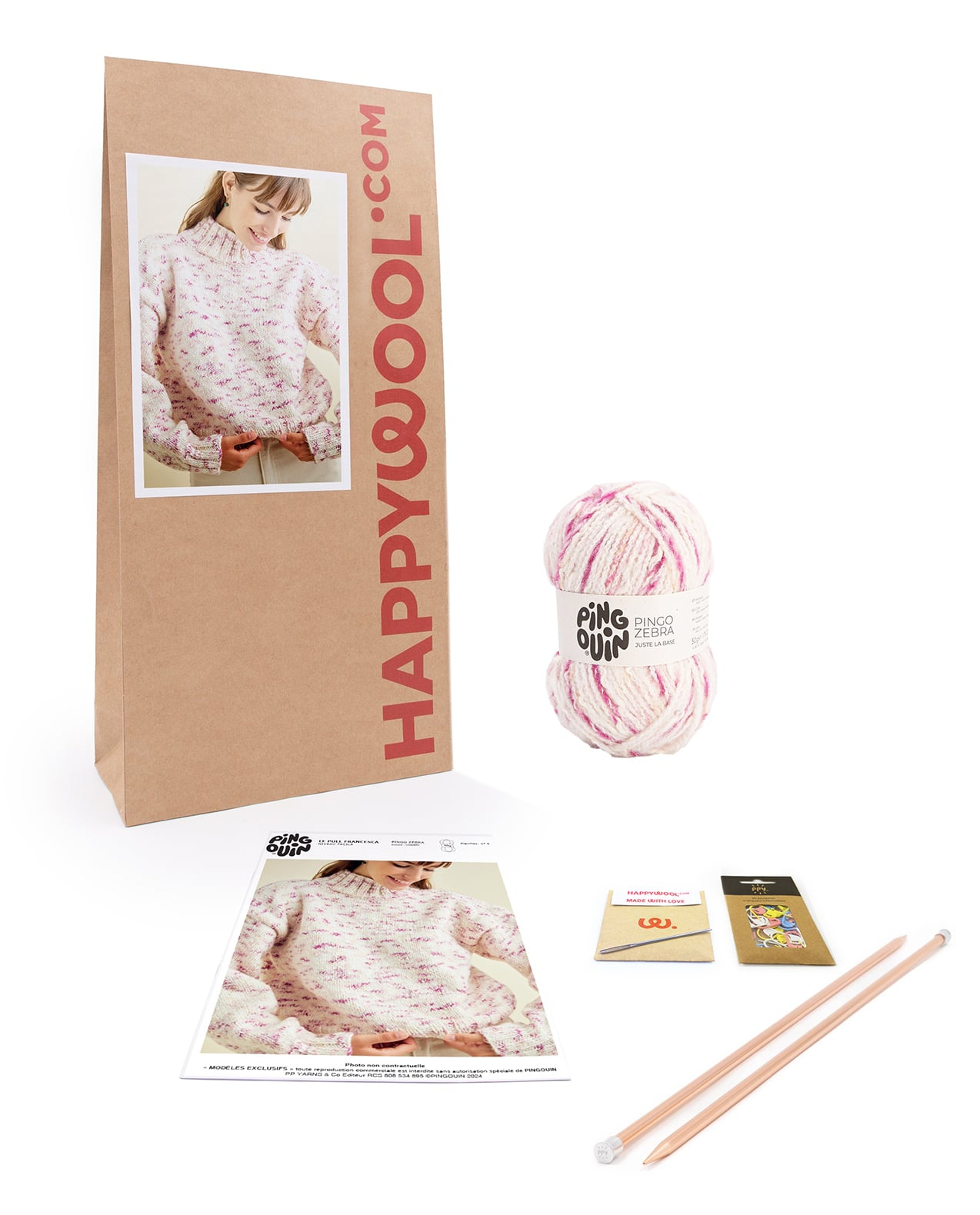 Kit Tricot Pull Facile Femme Francesca