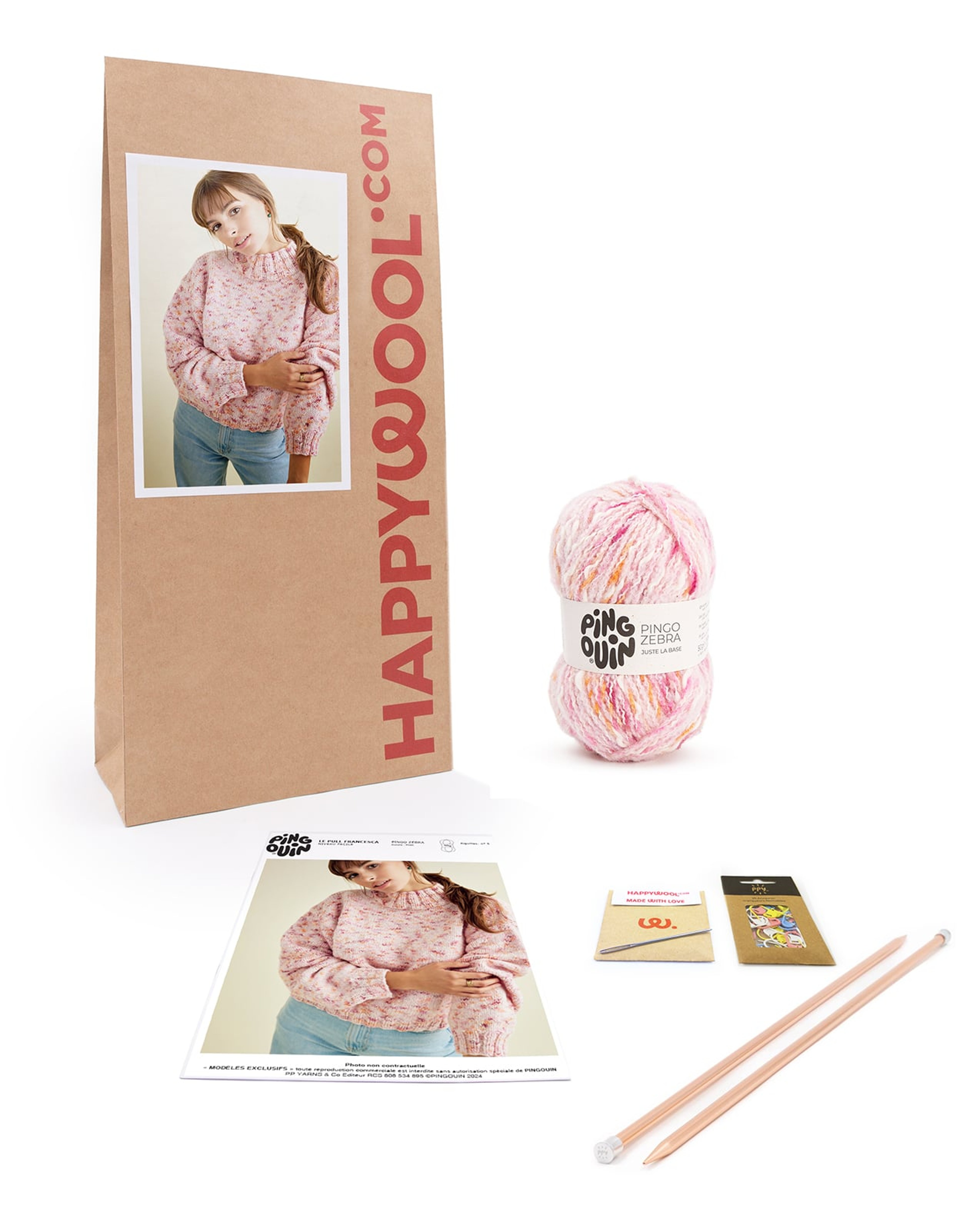 Kit Tricot Pull Facile Femme Francesca