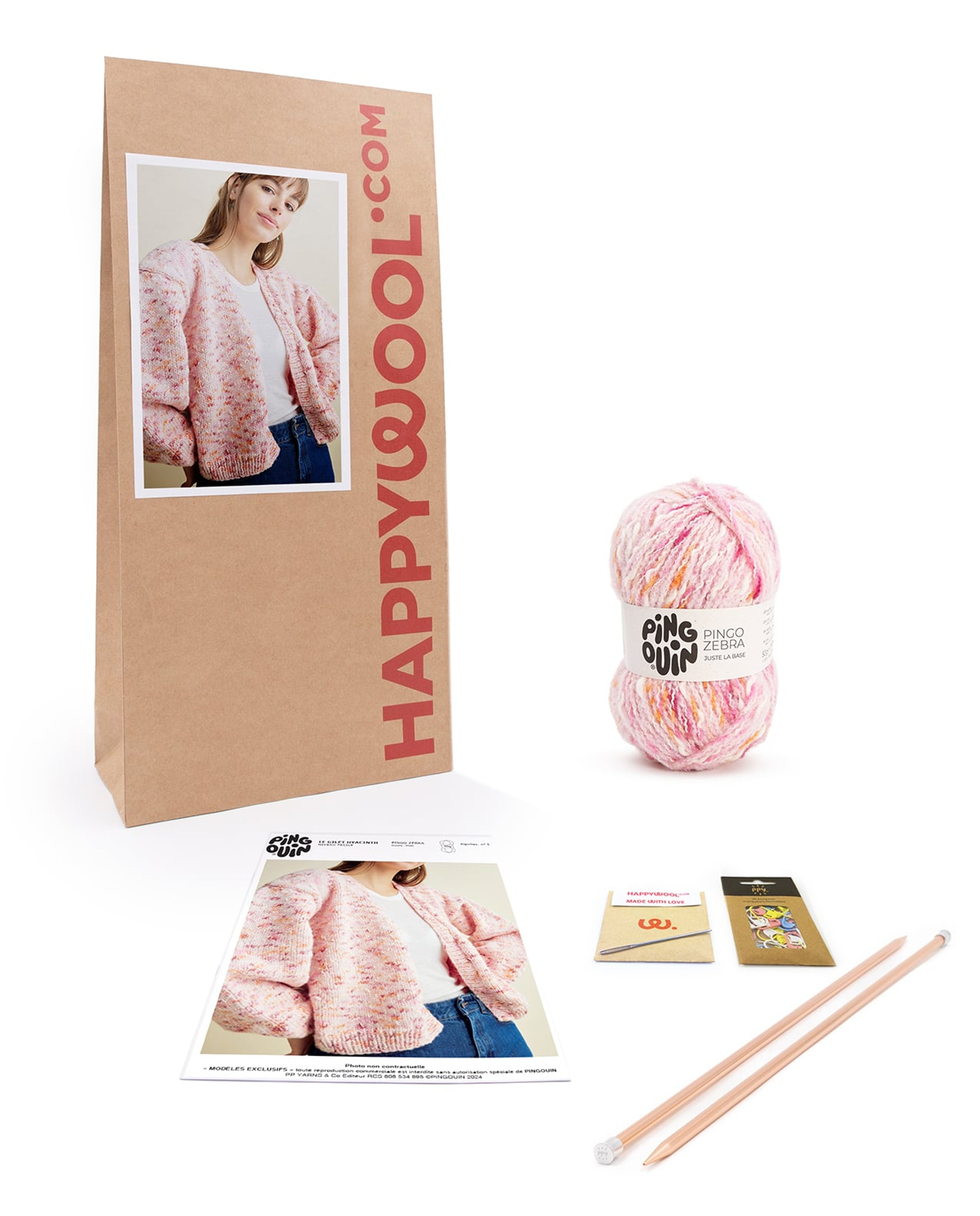 Kit Tricot Gilet Facile Hyacinth