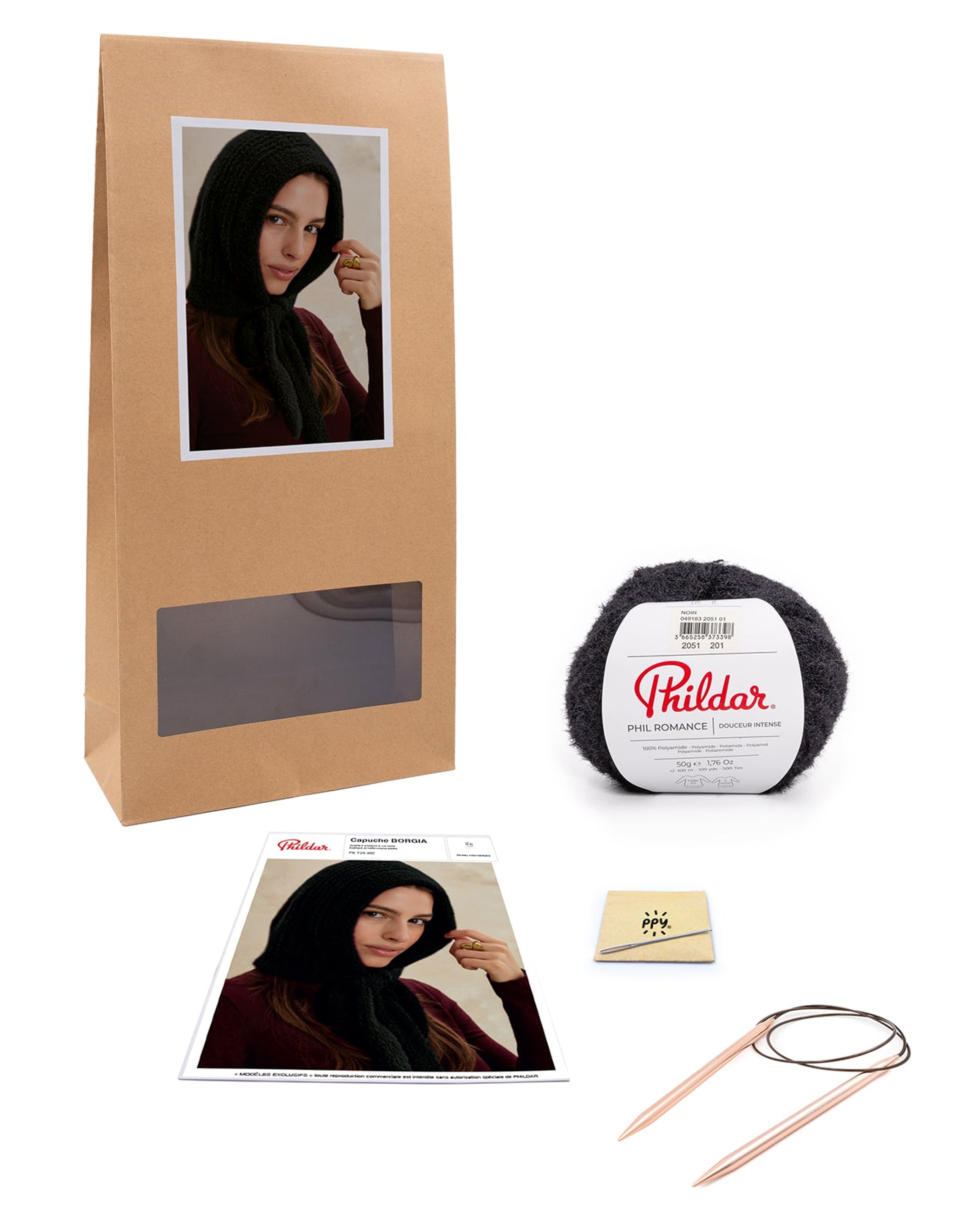 Kit Tricot Capuche Borgia