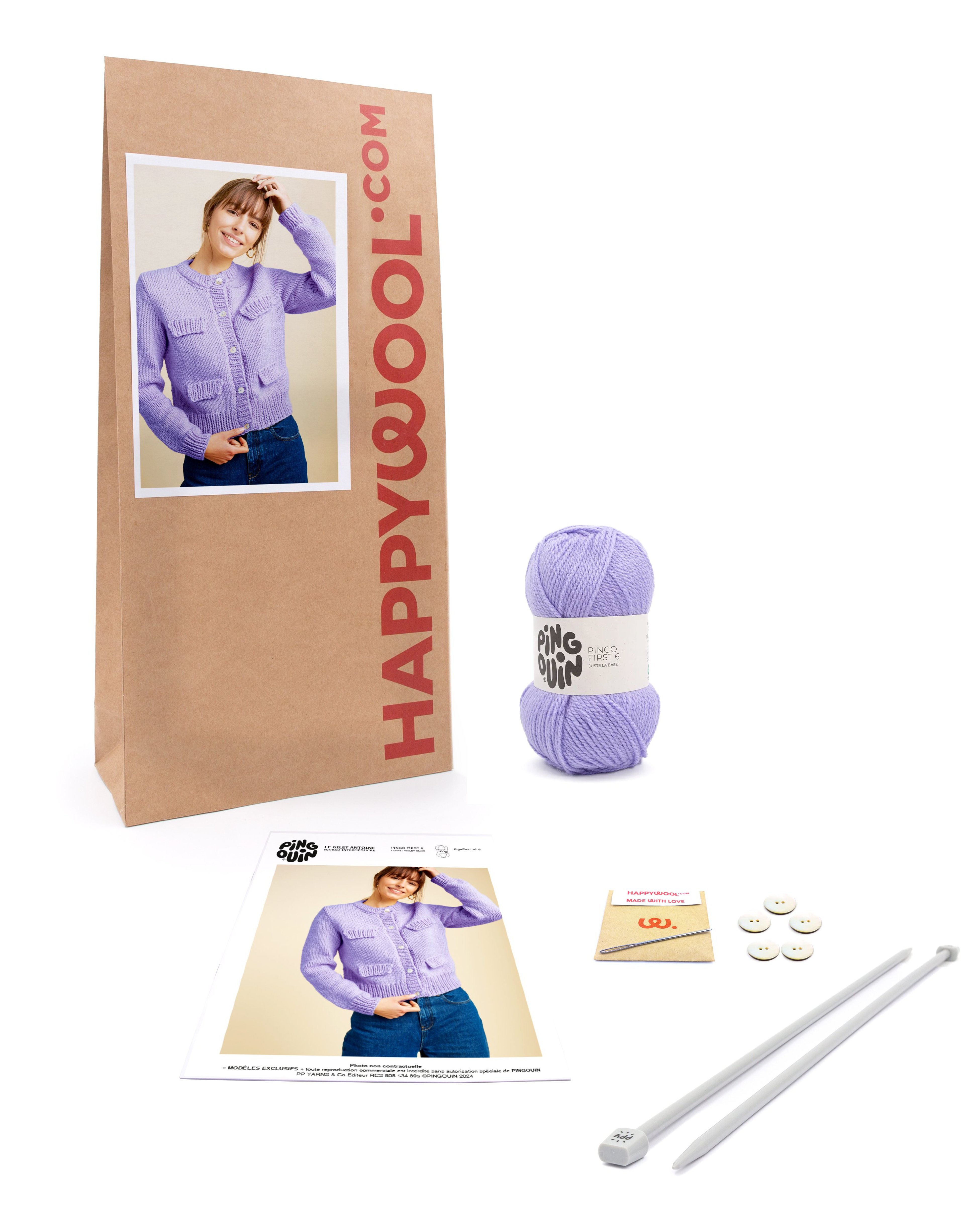 Kit Tricot Gilet Antoine