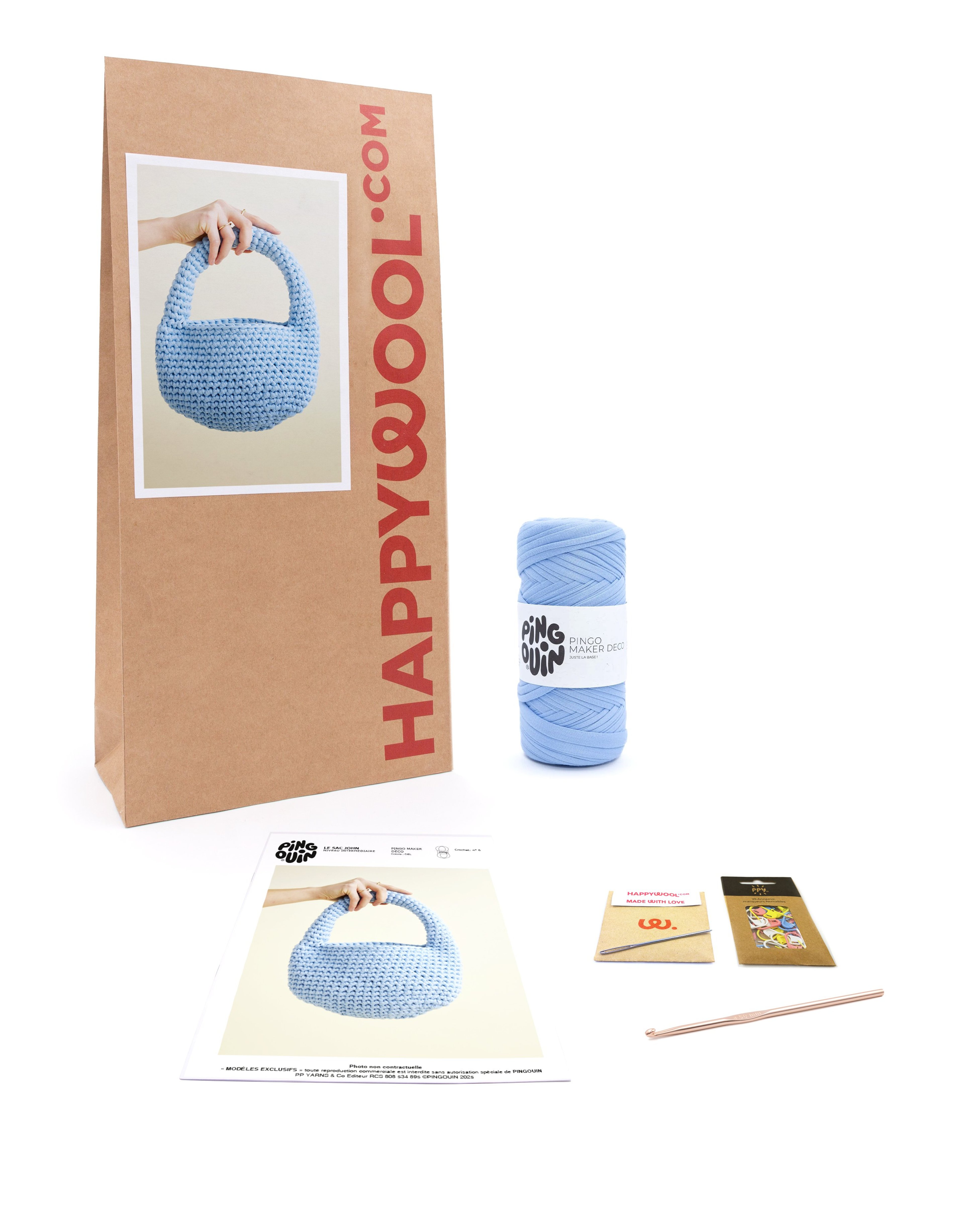 Kit Crochet Sac John