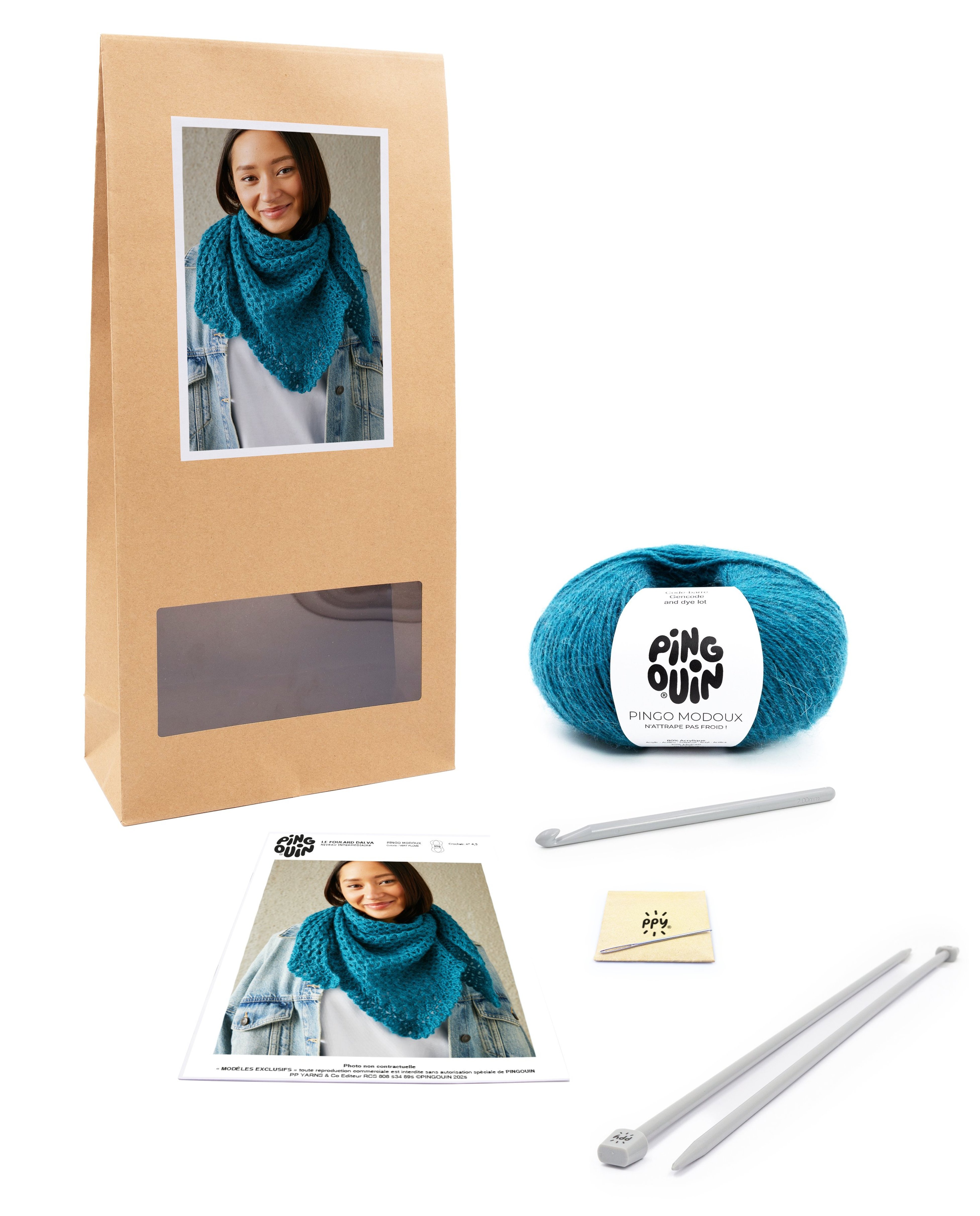 Kit Crochet Foulard Dalva