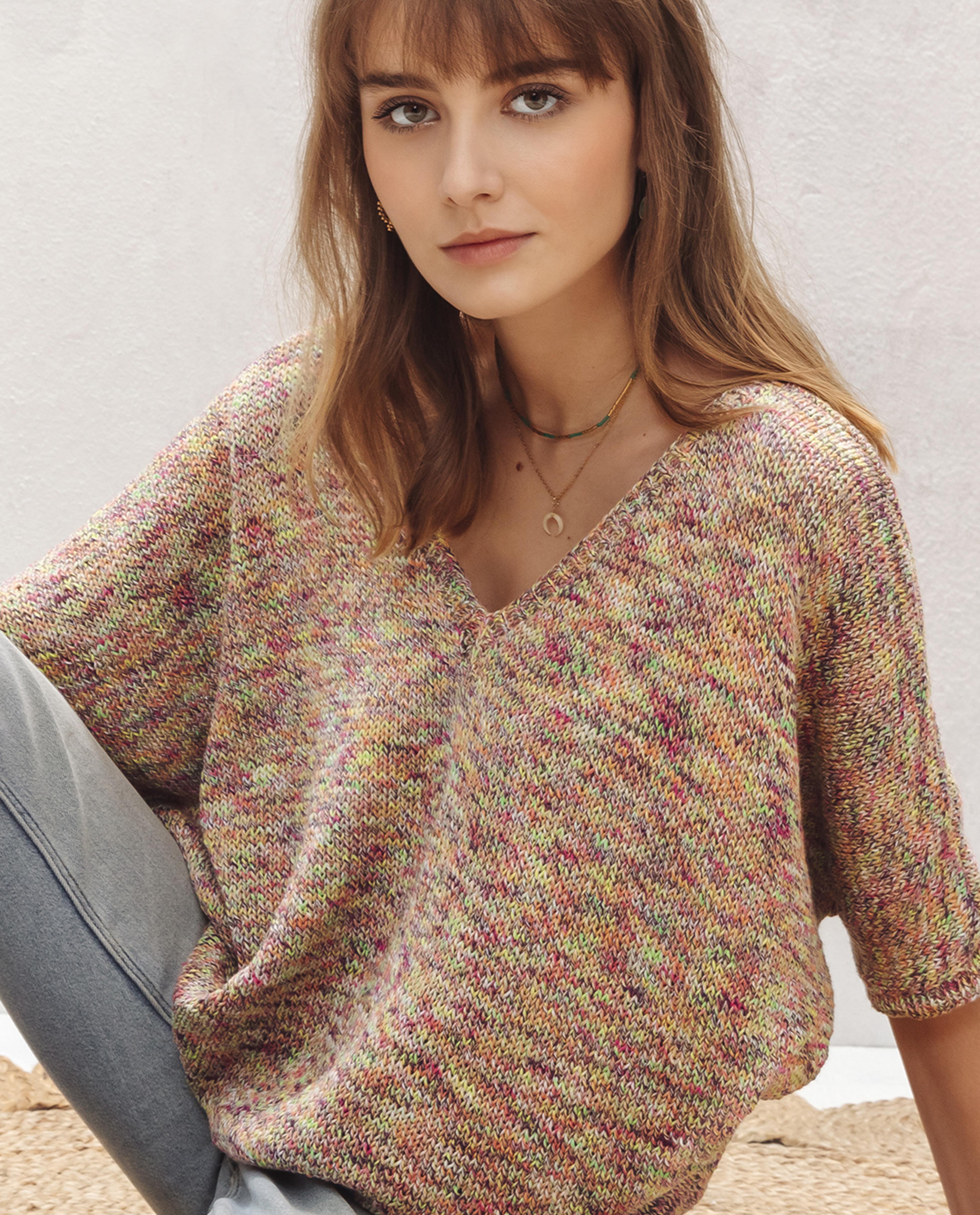 Women's Sweater Model Phil Rainbow Neon