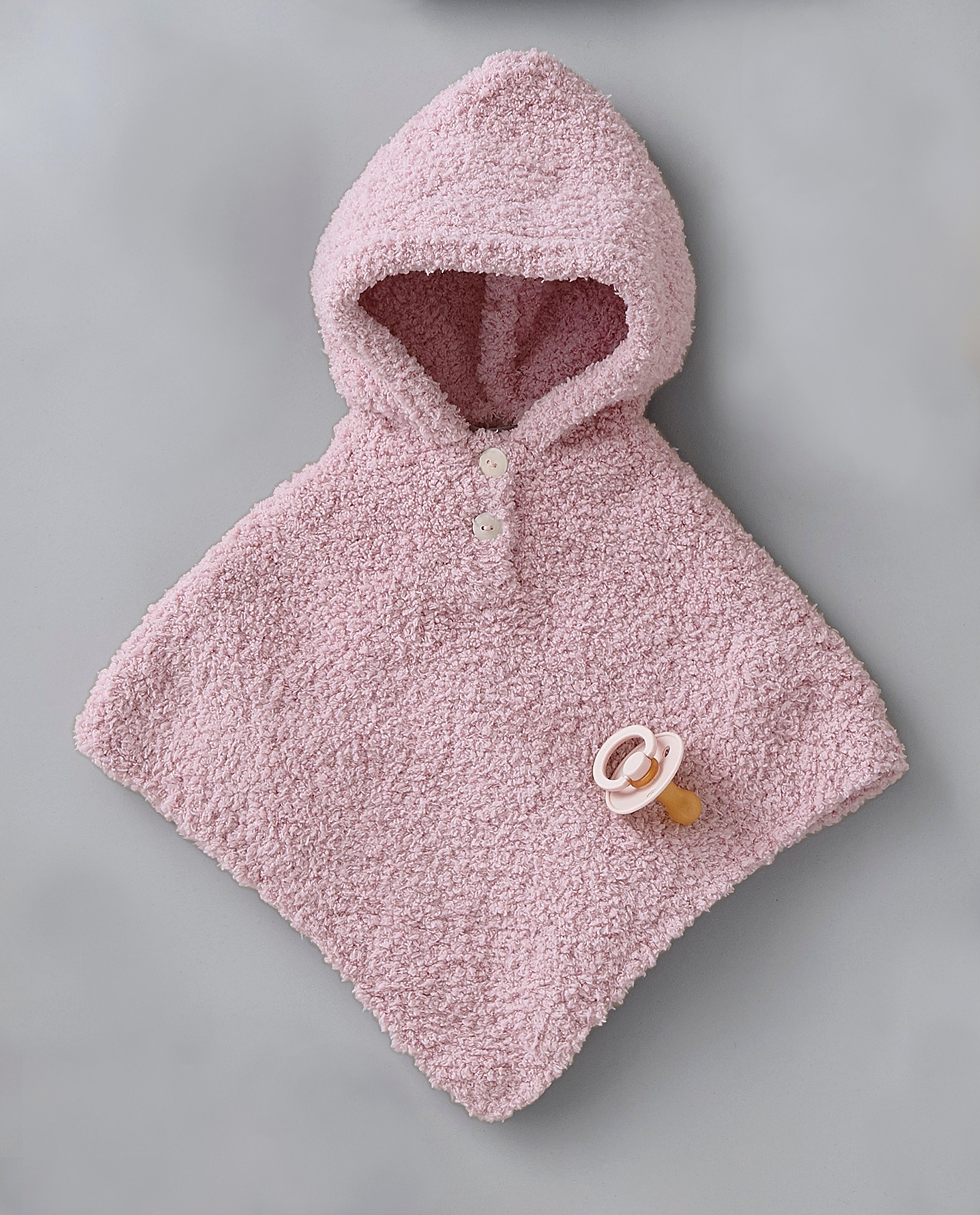 Baby Poncho Pattern Lana Phil Soft Pink