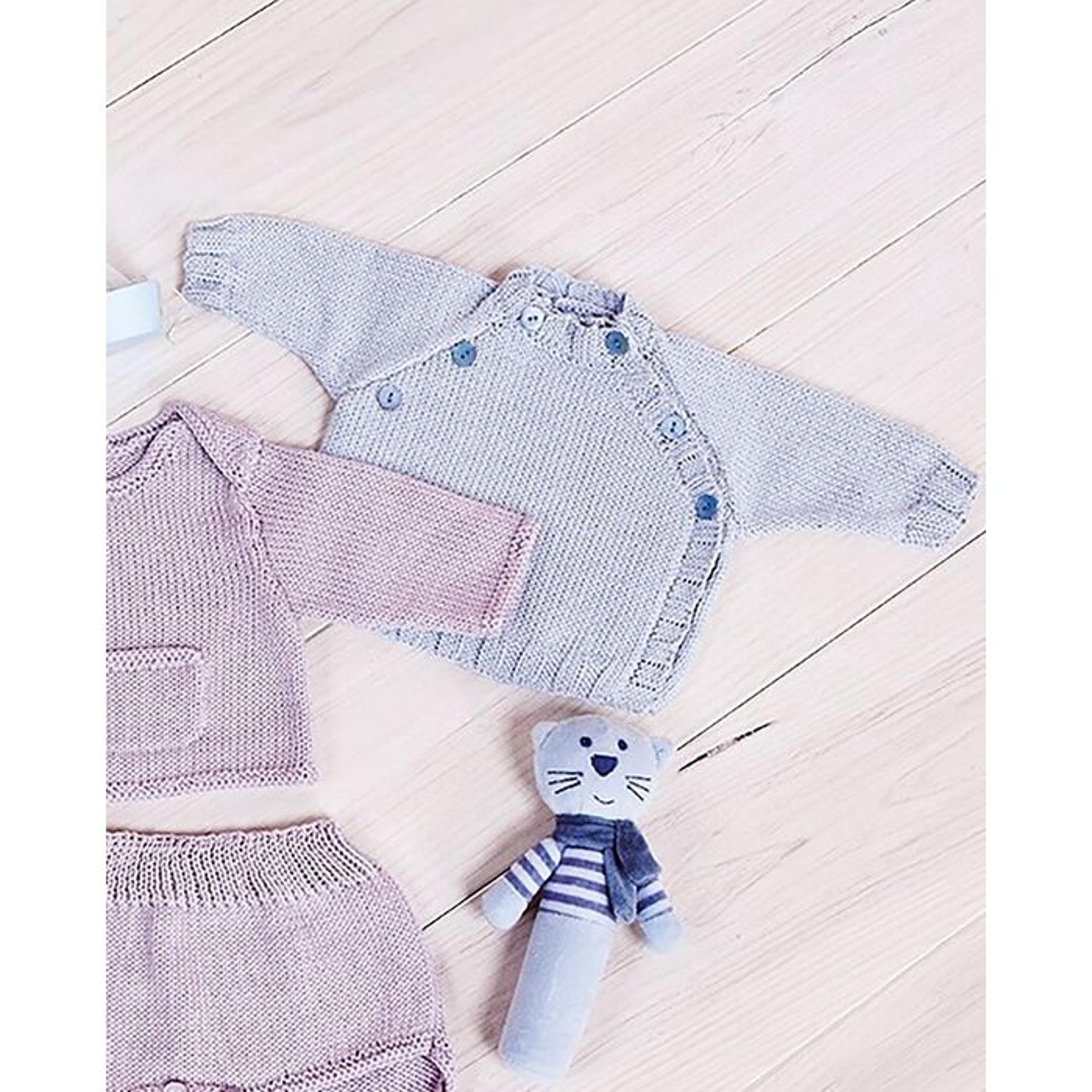 Baby Layette Pattern - Bluish Cardigan