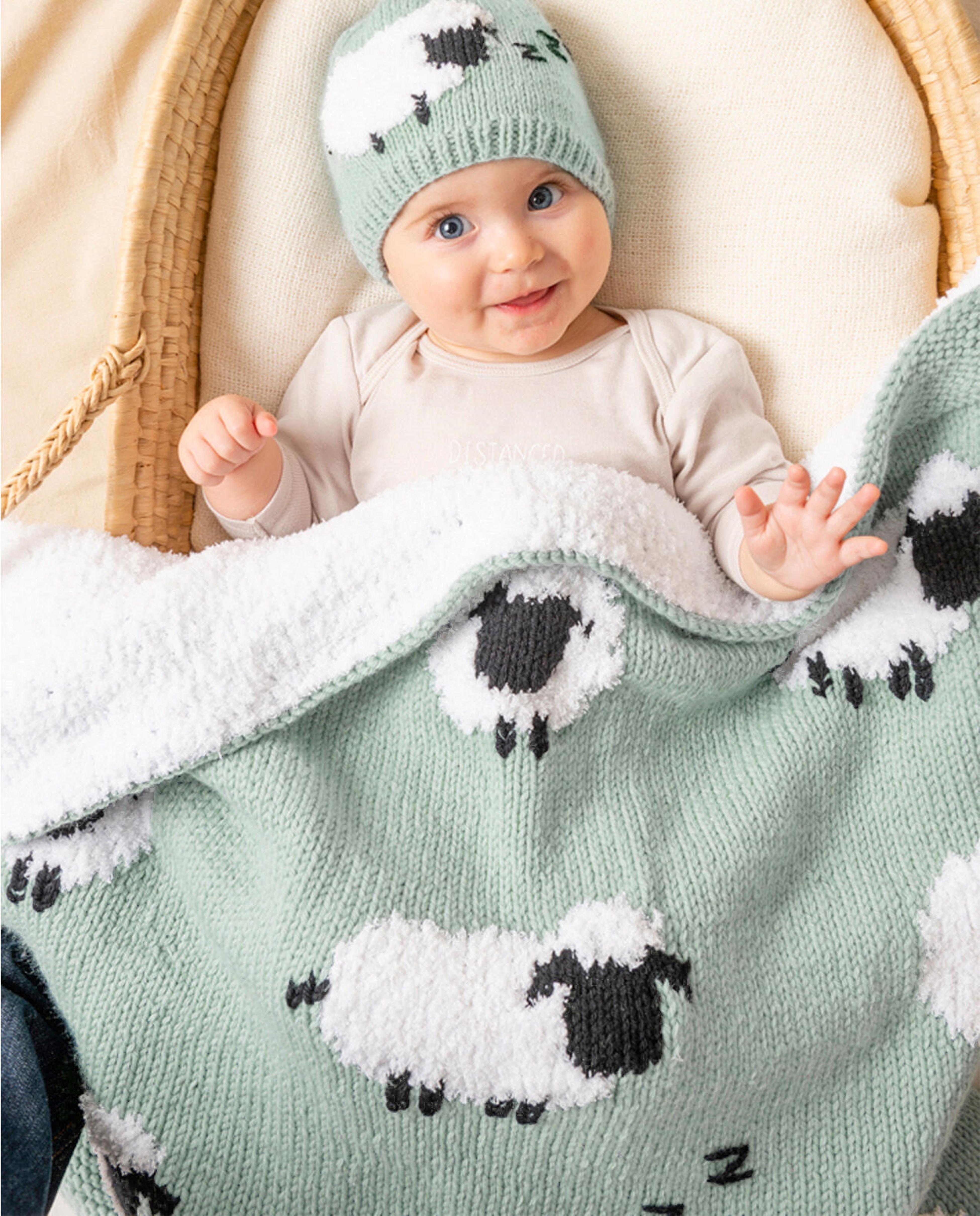 Leon the Sheep Blanket Pattern Opaline