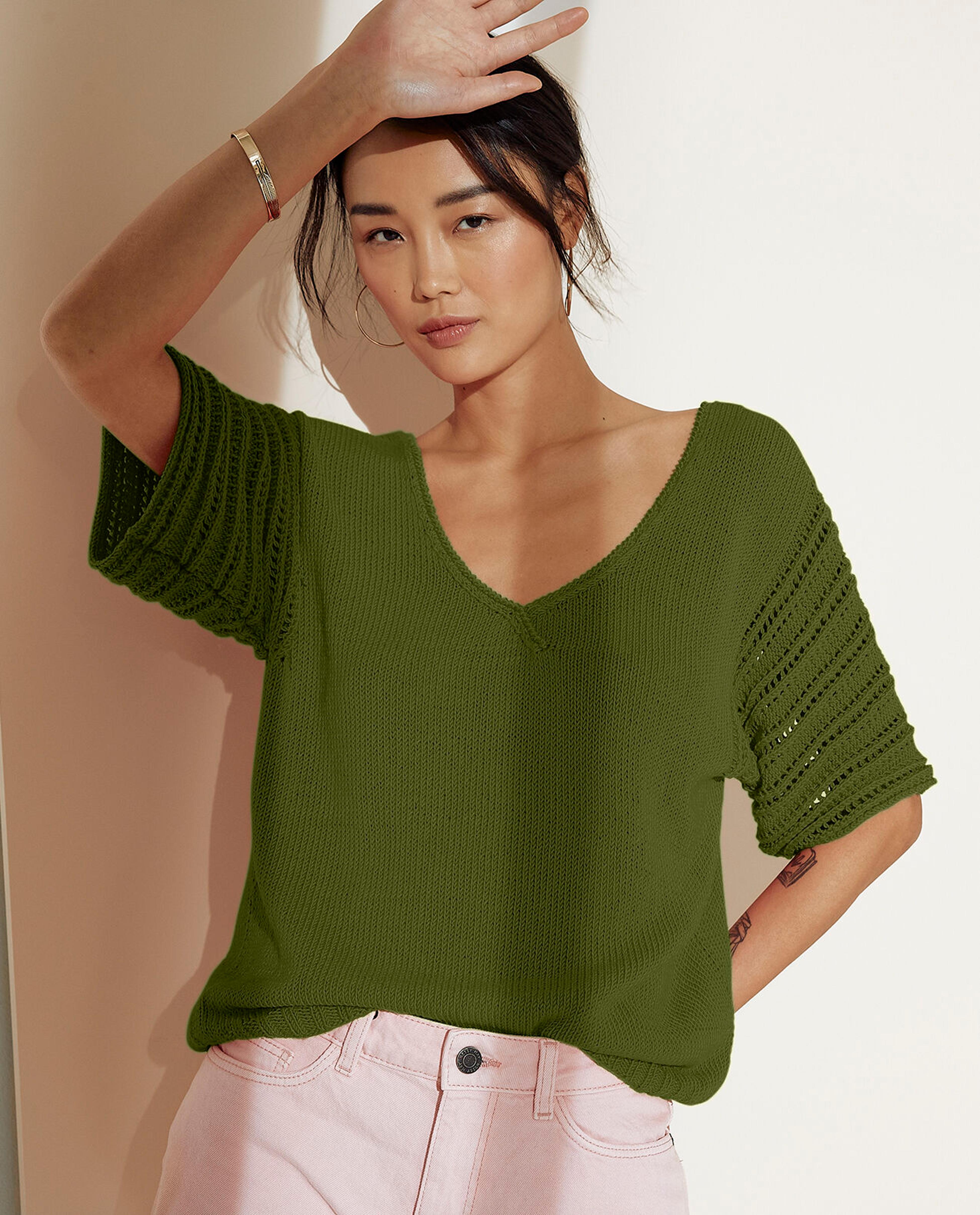 Modèle Pull Femme Phil Tropical Fougère
