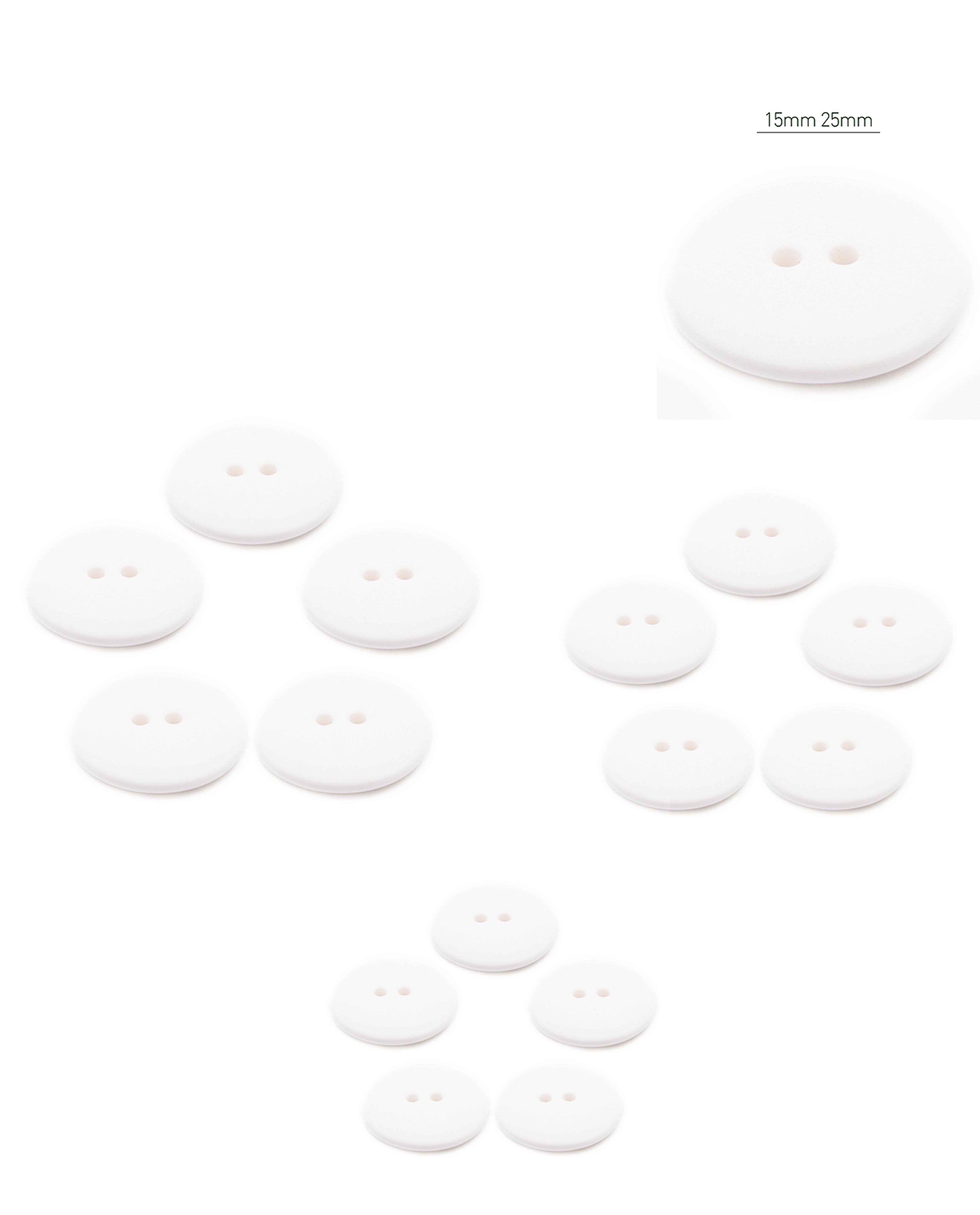 Lot De 5 Boutons Ronds Colorés