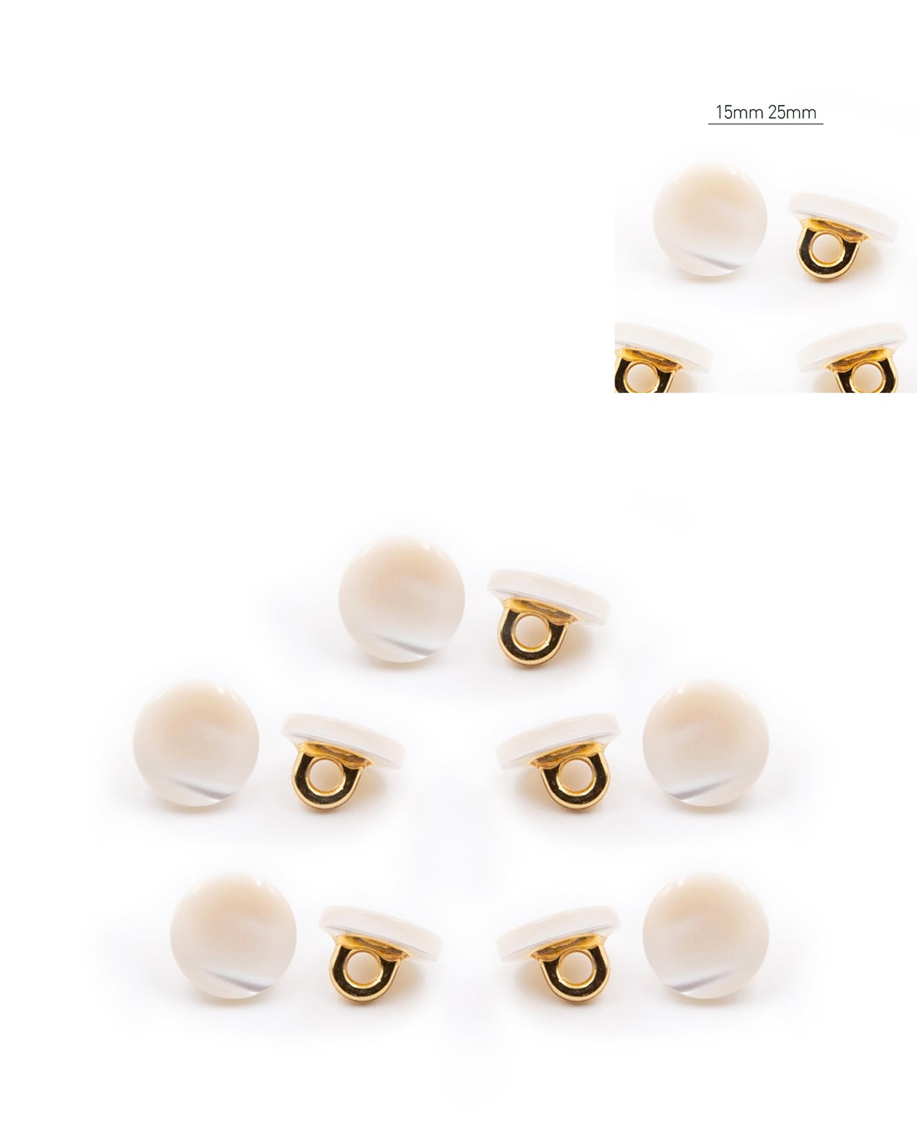 Lot De 5 Boutons Précieux Nacre