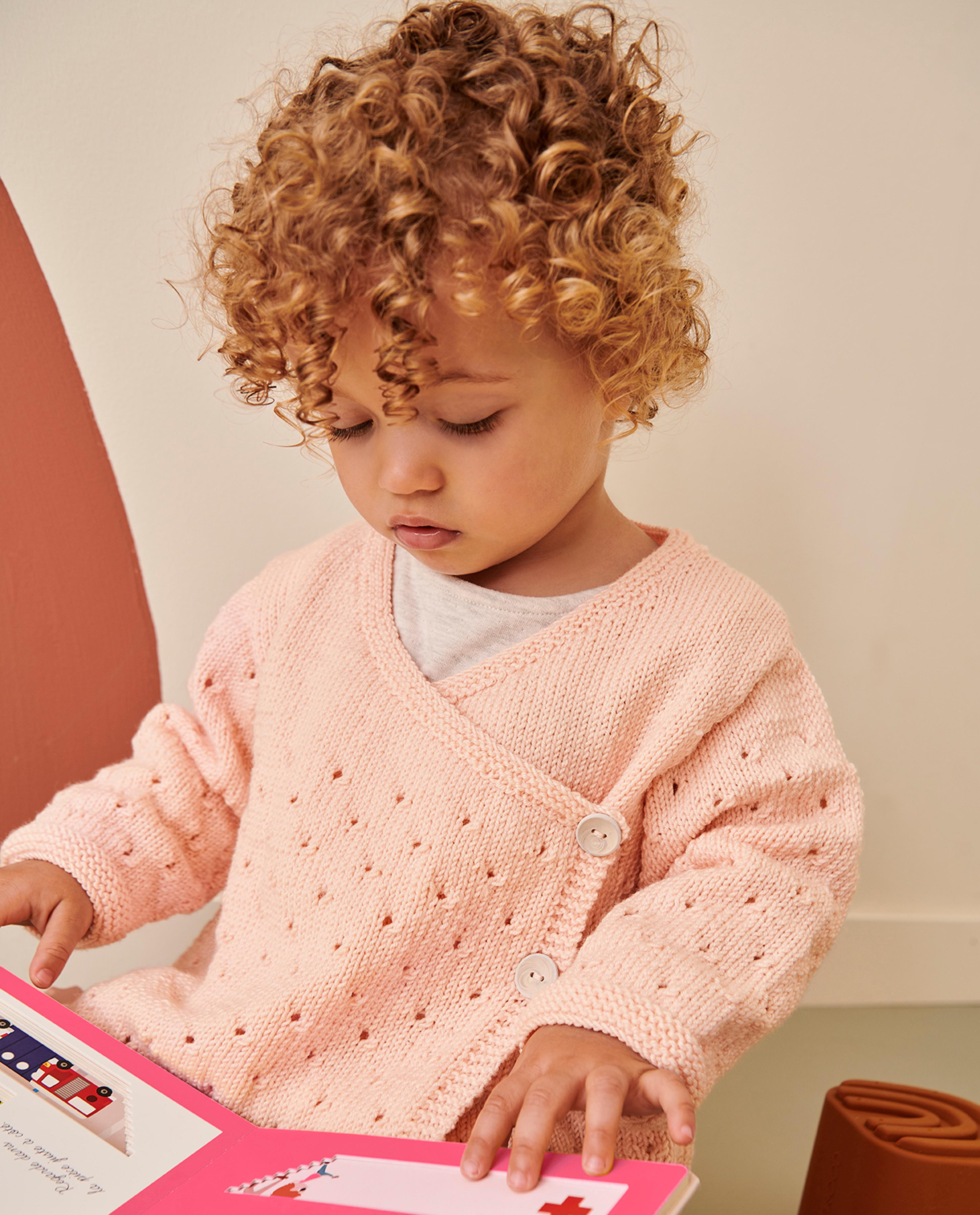Livine Wrap Sweater Girl's Pattern