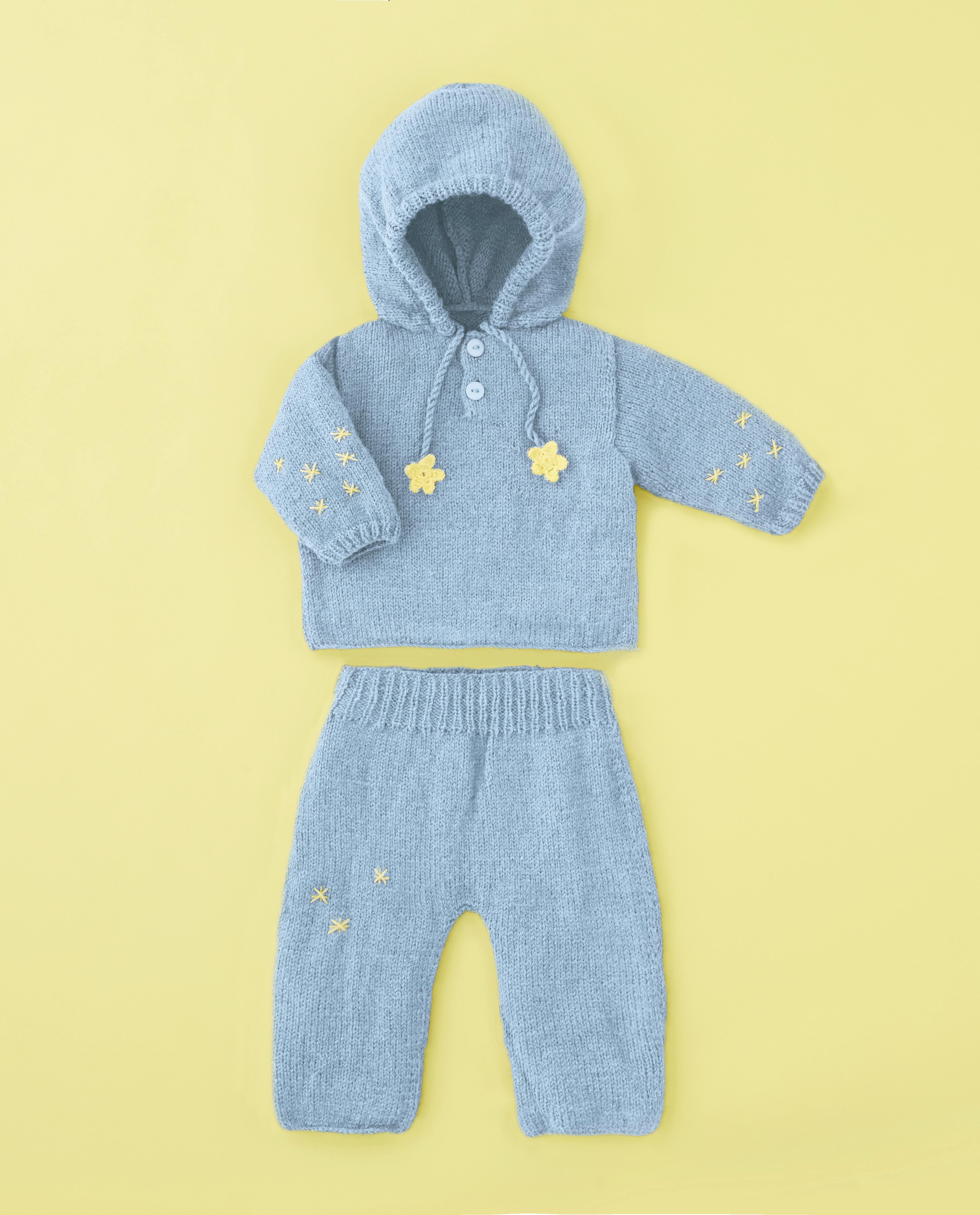 Modèle Ensemble Layette Stellaire Bleu
