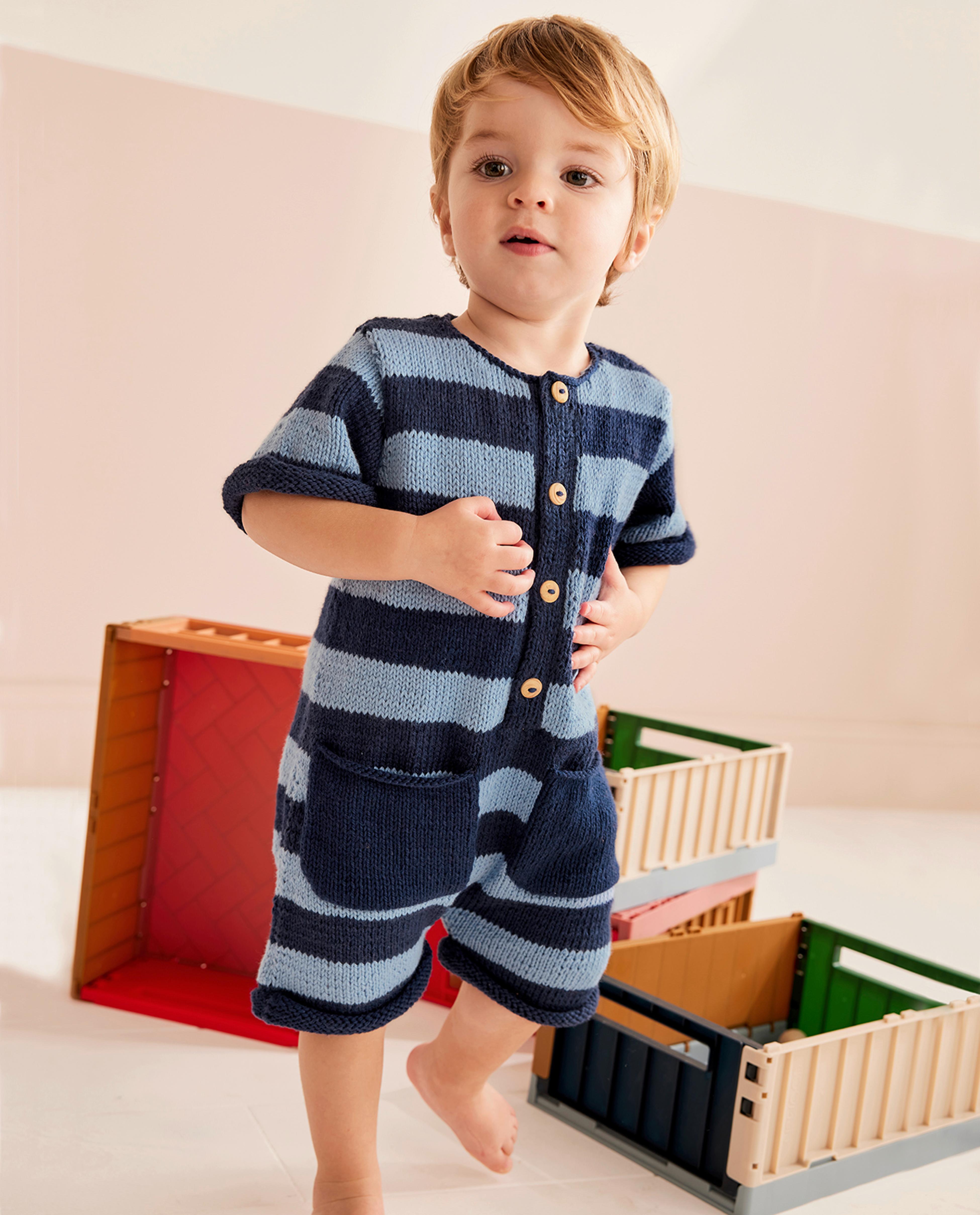 Model Jongens Jumpsuit Emile Marineblauw