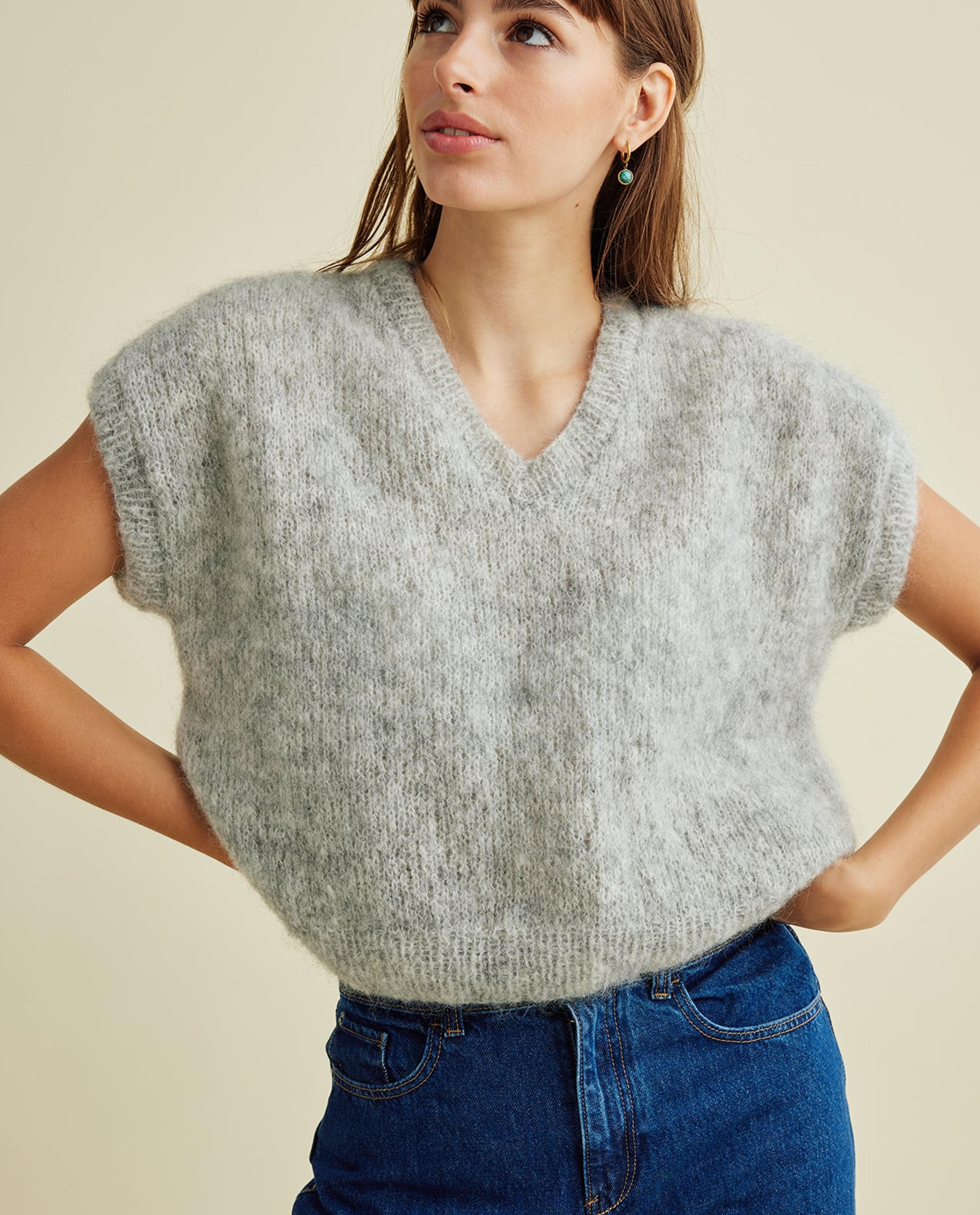 Modèle Pull Femme Sans Manche Marylou