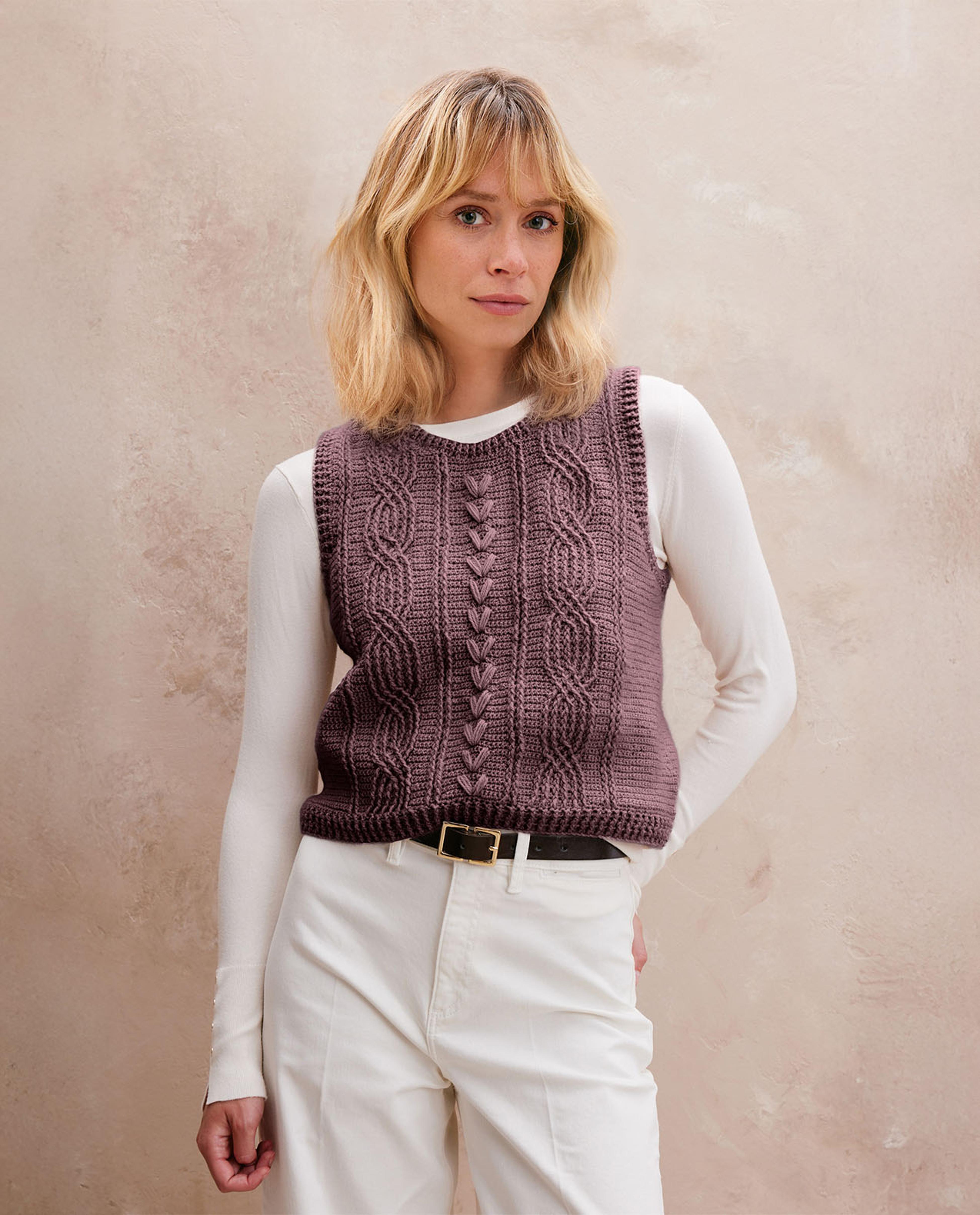 Modèle Pull Sans Manches Femme Simon