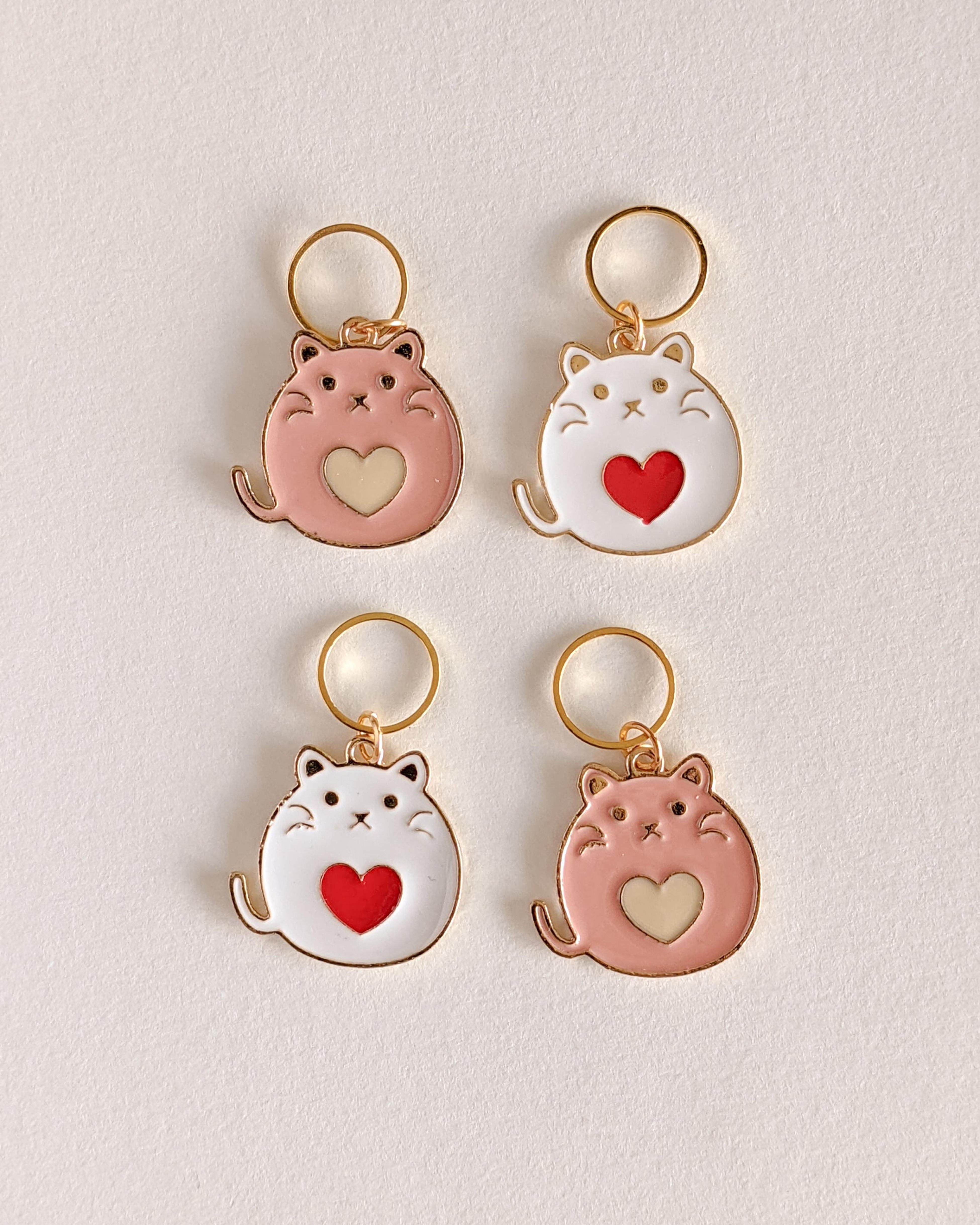 Anneaux Marqueurs Chat Lot De 4