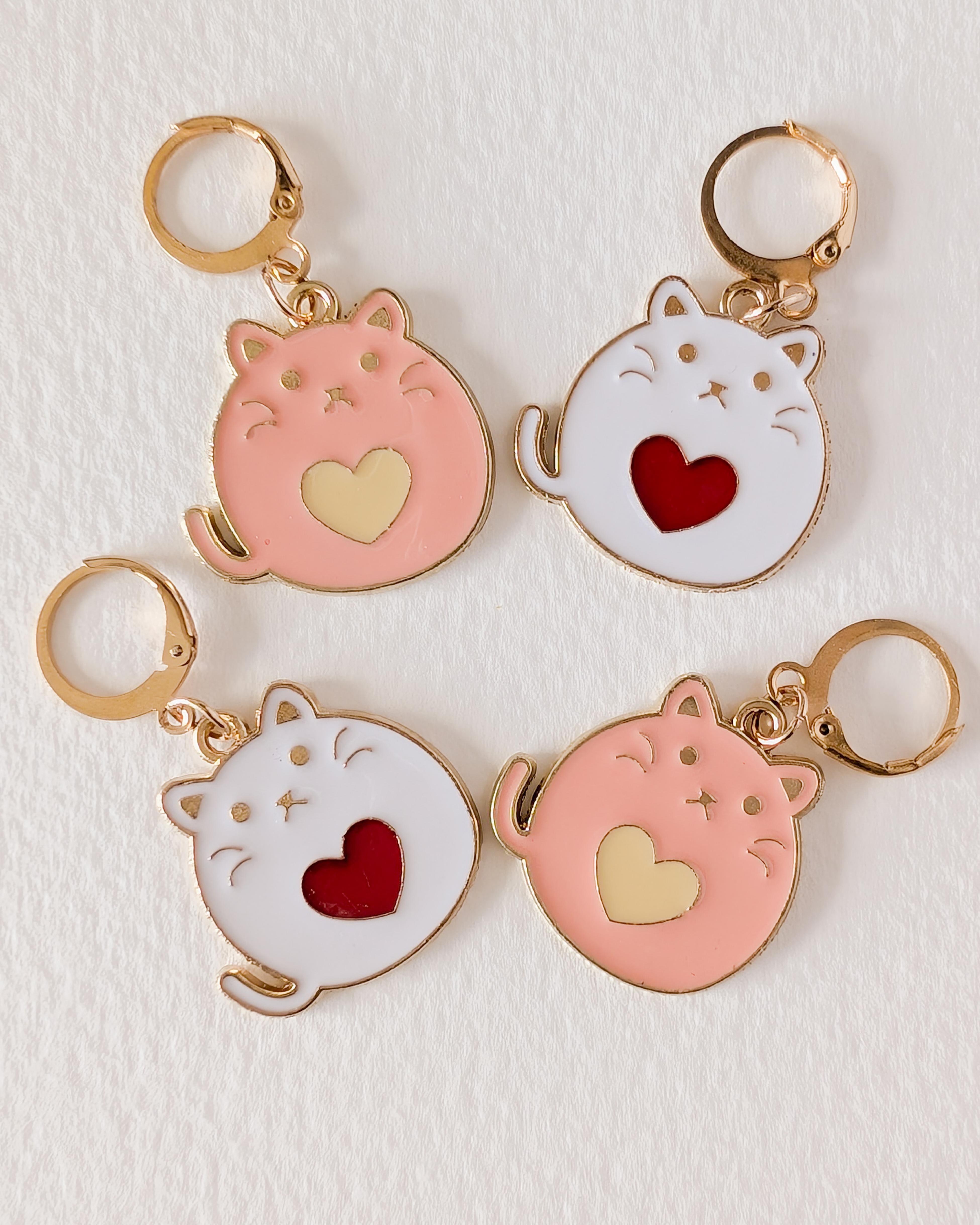4 Verplaatsbare Ringen Katten Harten