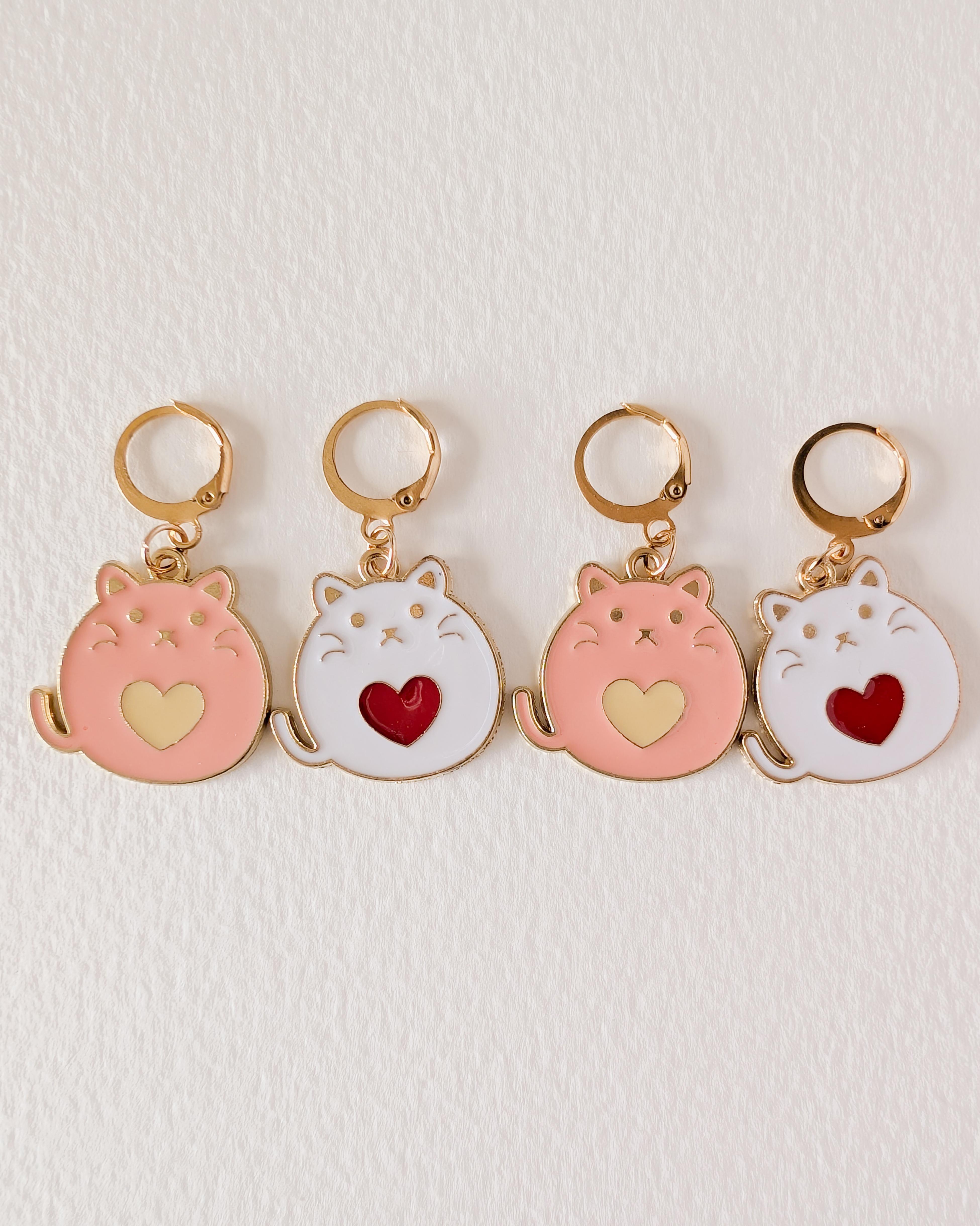 4 Verplaatsbare Ringen Katten Harten